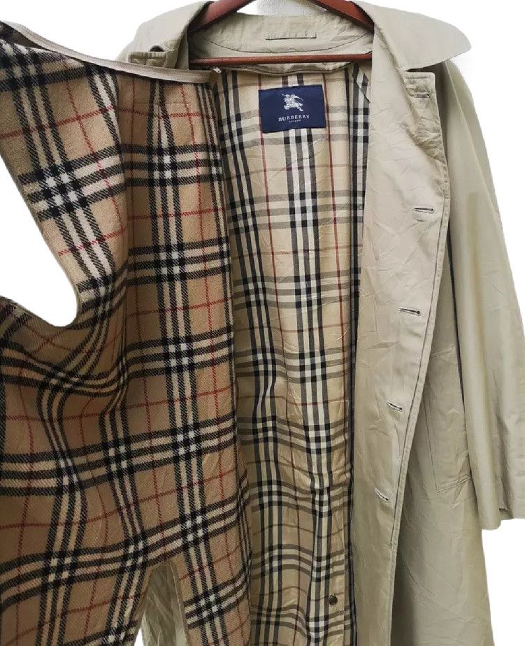 Burberry Vintage Burberry Nova Check Long Coat Jacket Size US L / EU 52-54 / 3 - 5 Thumbnail