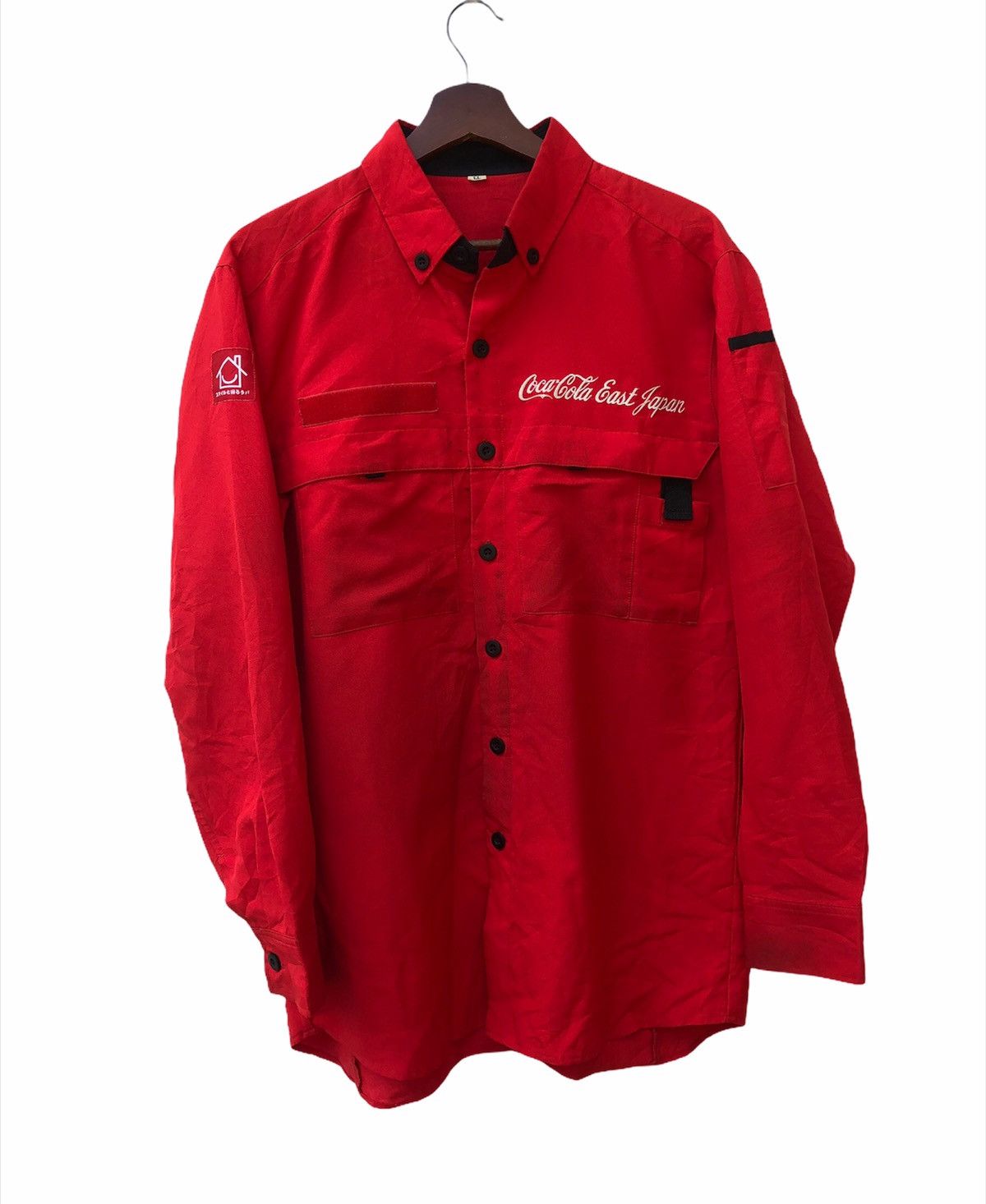 Coca Cola 🧨OFFER Coca Cola Workwear Japan Long sleeve Button Up Size US L / EU 52-54 / 3 - 1 Thumbnail