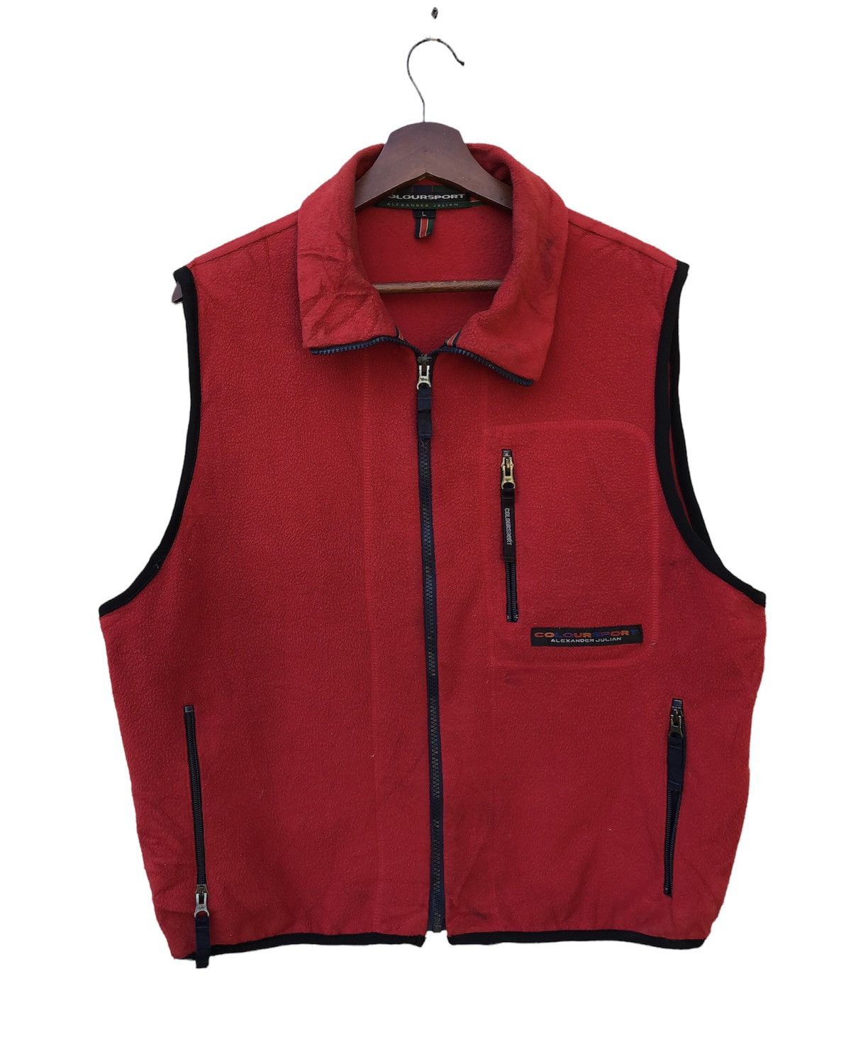 Alexander Julian Alexander Julian Coloursport Fleece Vest Jacket Size US L / EU 52-54 / 3 - 1 Thumbnail