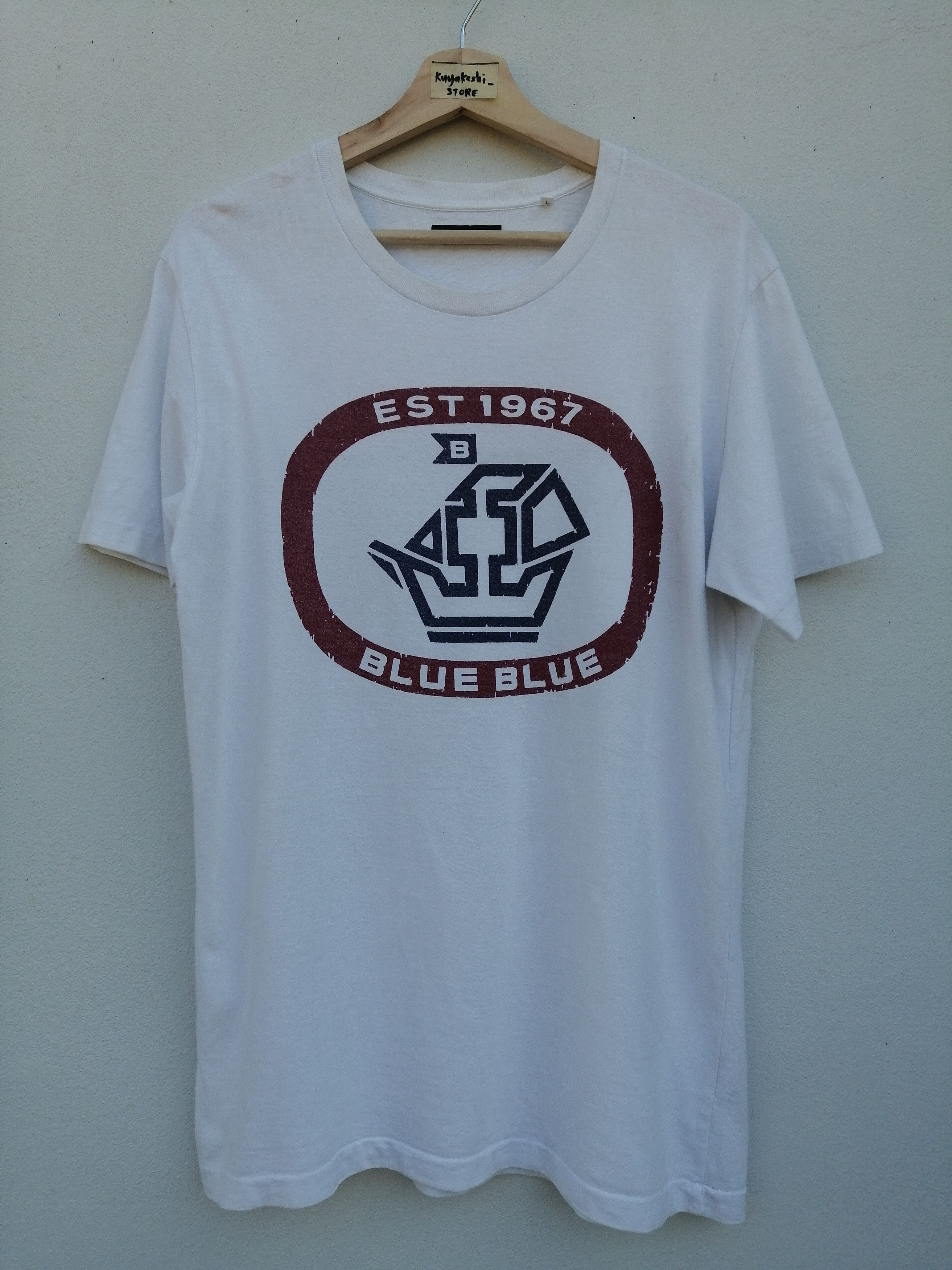 Vintage Tee Shirt Blue-Blue Japan