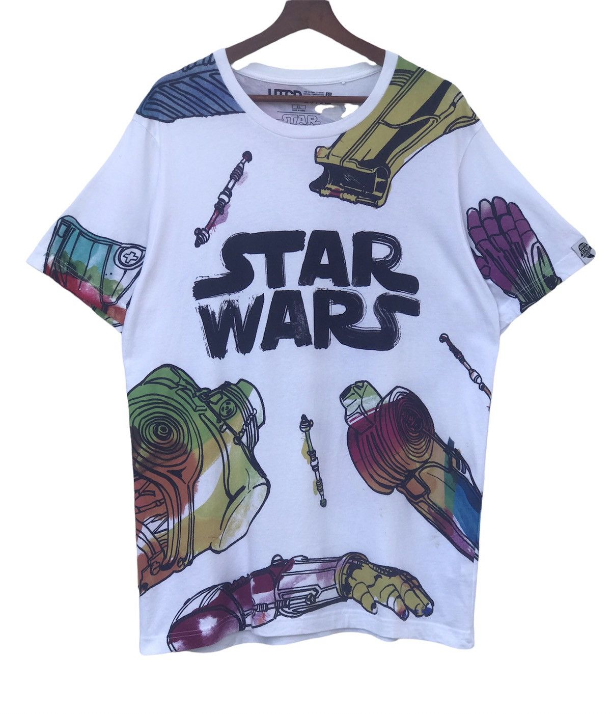 Star Wars × Uniqlo Star Wars UTGP 2015 T-Shirt Size US L / EU 52-54 / 3 - 1 Thumbnail