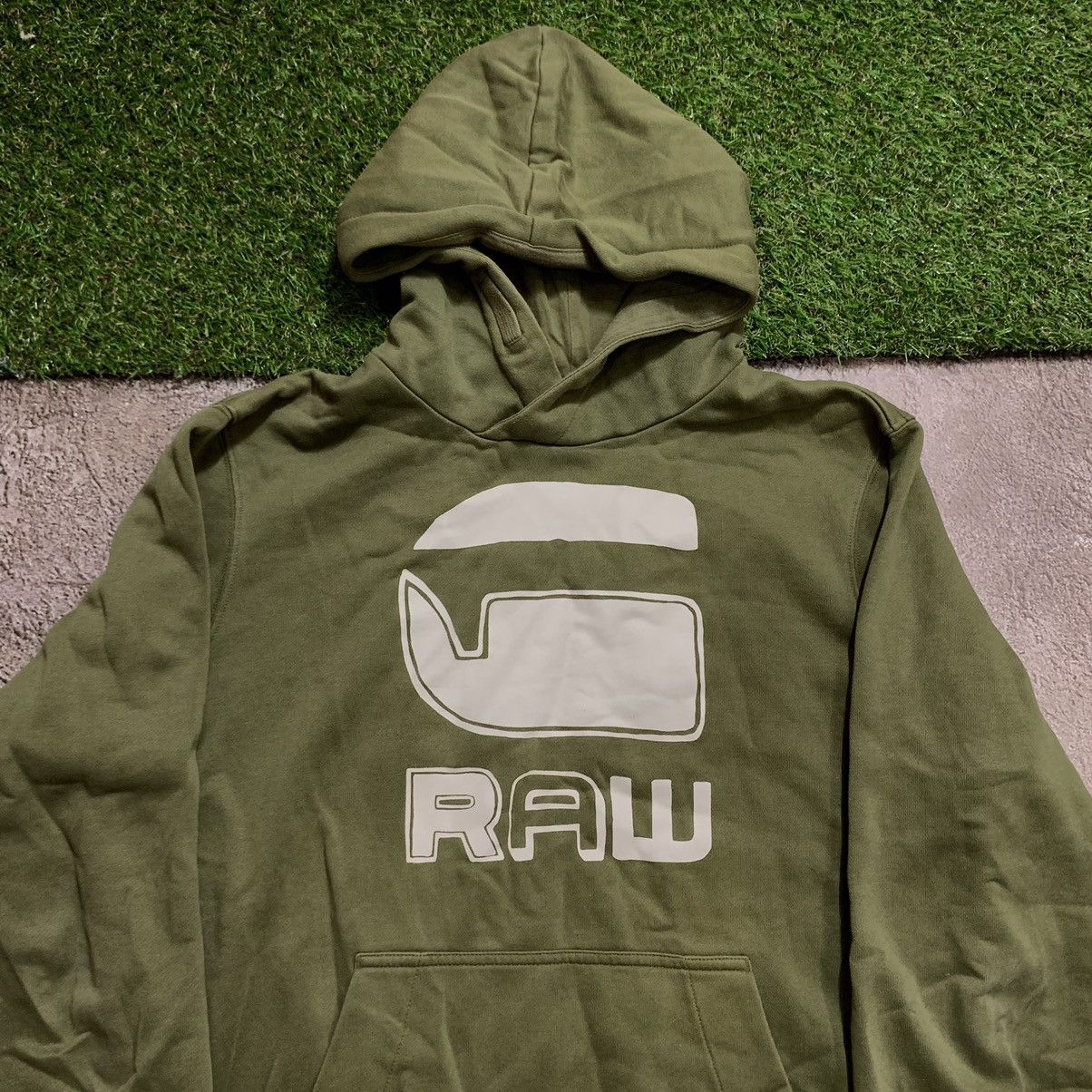 Vintage Vintage Y2K G Star Raw Logo Hoodie Khaki Streetwear Slim L Size US L / EU 52-54 / 3 - 1 Thumbnail