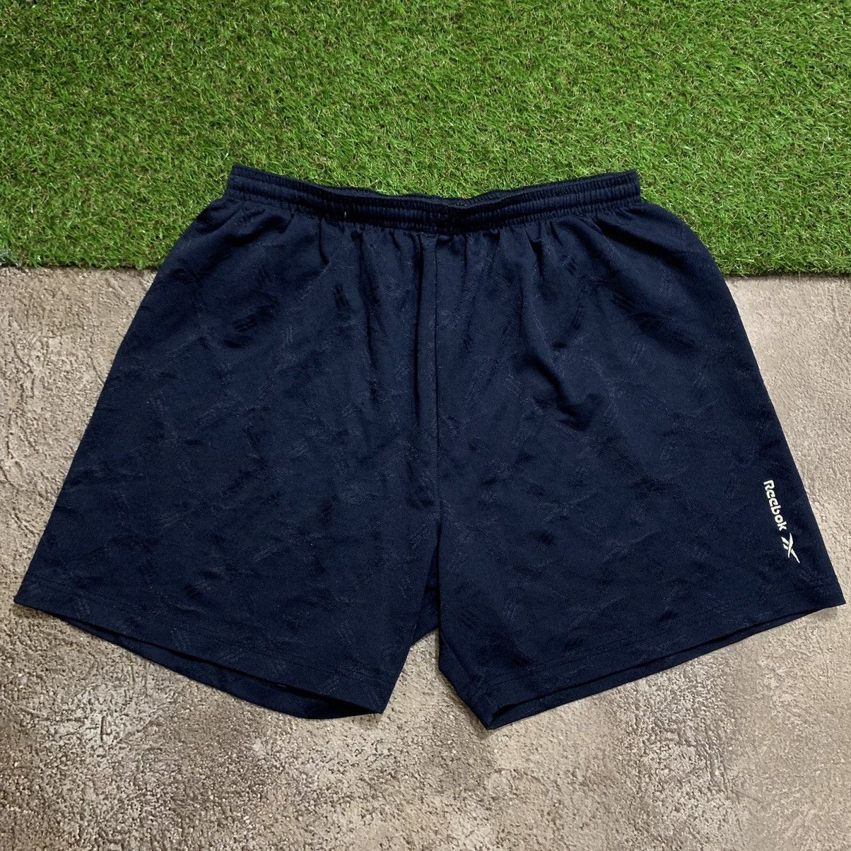 Vintage Vintage Reebok Y2K Baggy Shorts Streetwear Skate Navy 34 Size US 34 / EU 50 - 1 Thumbnail