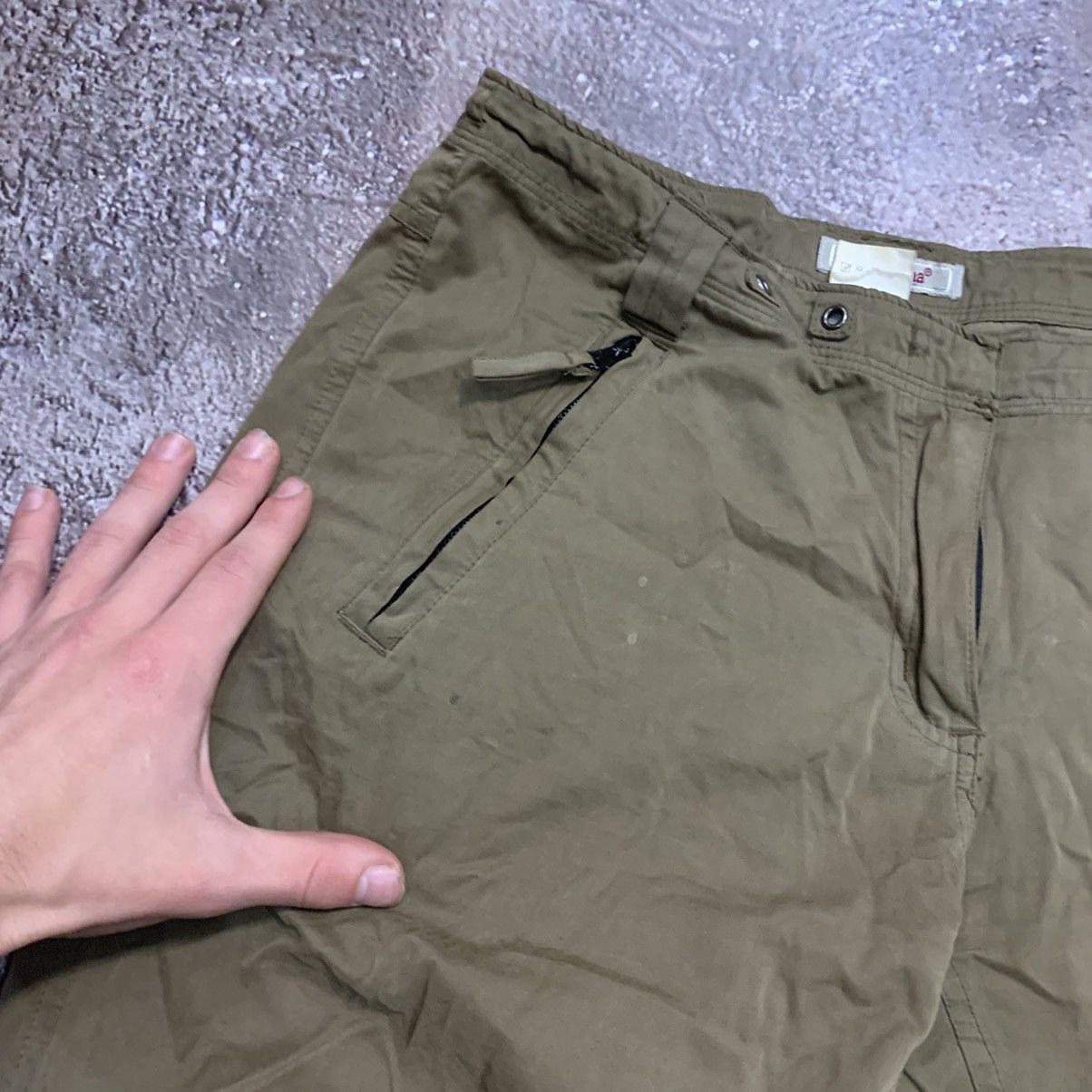 Vintage Vintage 90s Baggy Cargo Pants Distressed Streetwear Y2K 30 Size 30" / US 8 / IT 44 - 6 Thumbnail