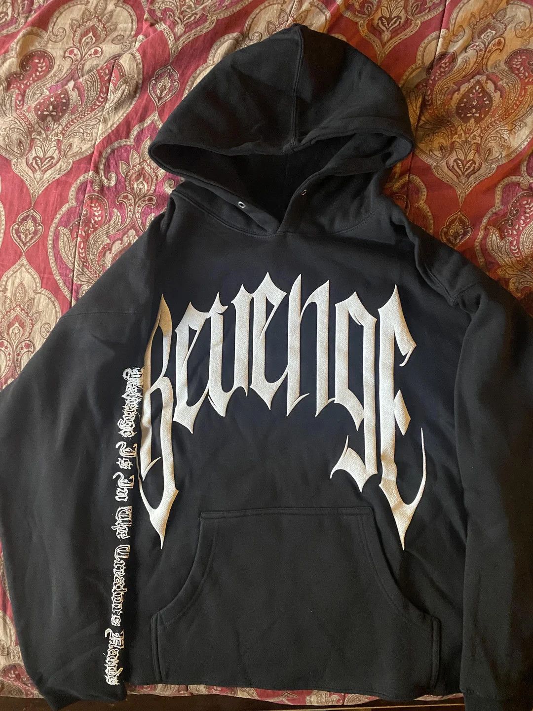 Revenge o1p2roe1m Revenge x Trippie Redd Smoking Arch Hoodie Black Size US S / EU 44-46 / 1 - 1 Thumbnail