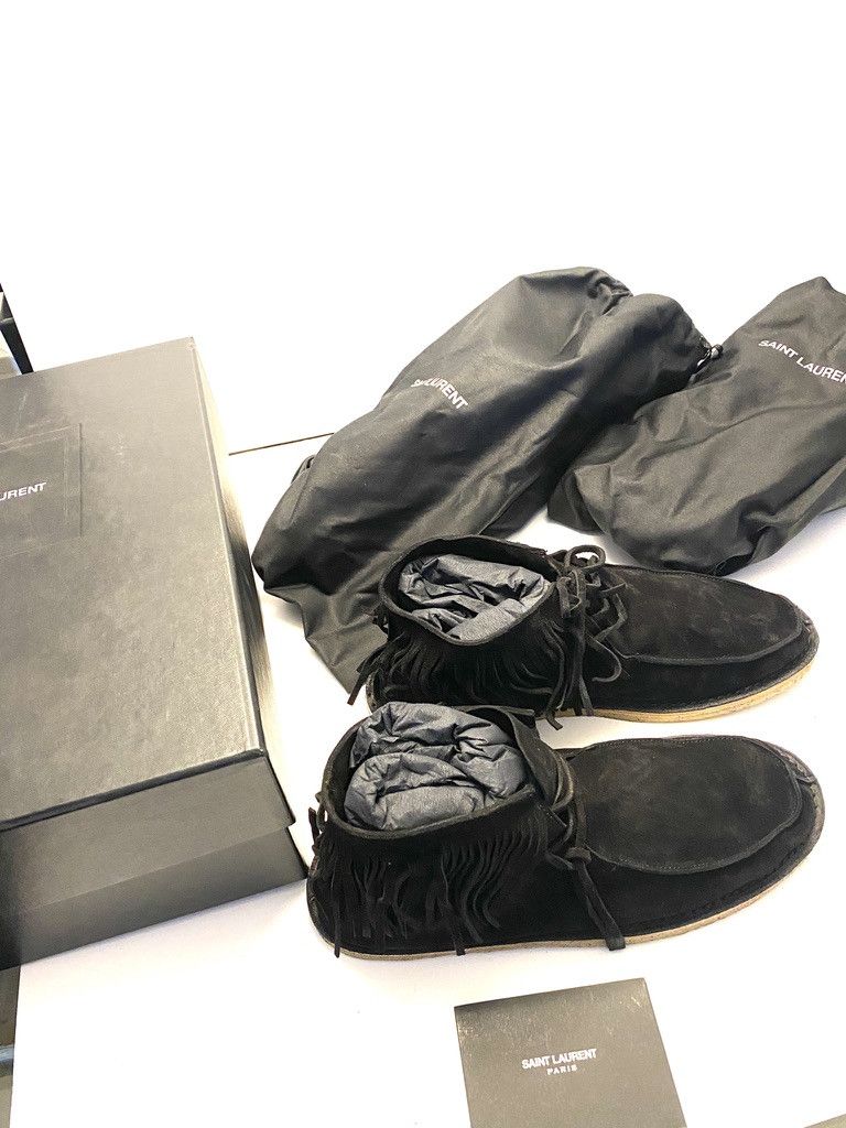 Saint Laurent Paris Saint Laurent Desert Fringe Boots size 43 Size US 10 / EU 43 - 11 Thumbnail