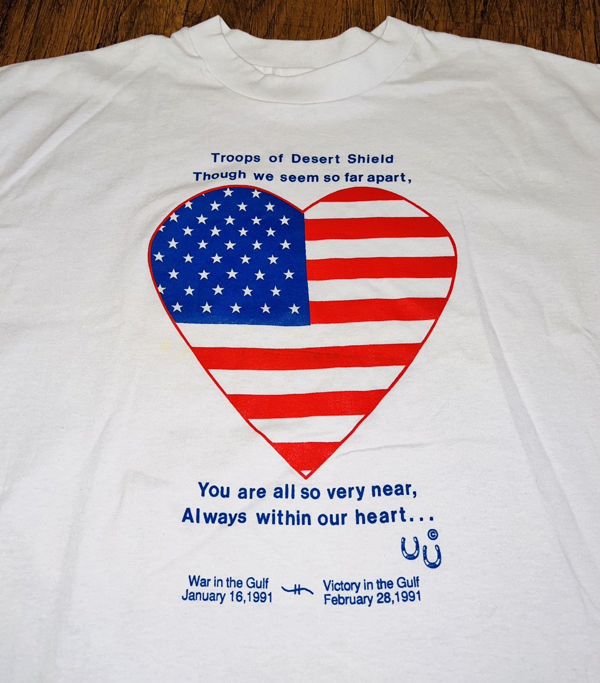 Vintage Vintage 1991 Gulf War Victory T-shirt Size US XL / EU 56 / 4 - 1 Thumbnail
