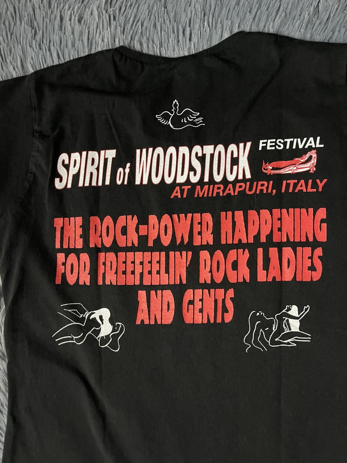 Band Tees × Vintage Spirit of Woodstock Erotic print vintage 00s t-shirt Size M / US 6-8 / IT 42-44 - 4 Thumbnail