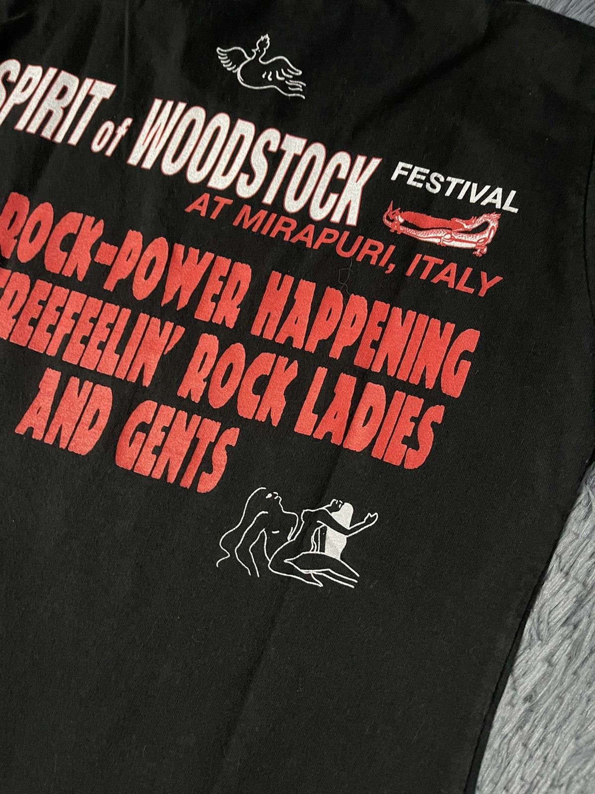 Band Tees × Vintage Spirit of Woodstock Erotic print vintage 00s t-shirt Size M / US 6-8 / IT 42-44 - 2 Thumbnail