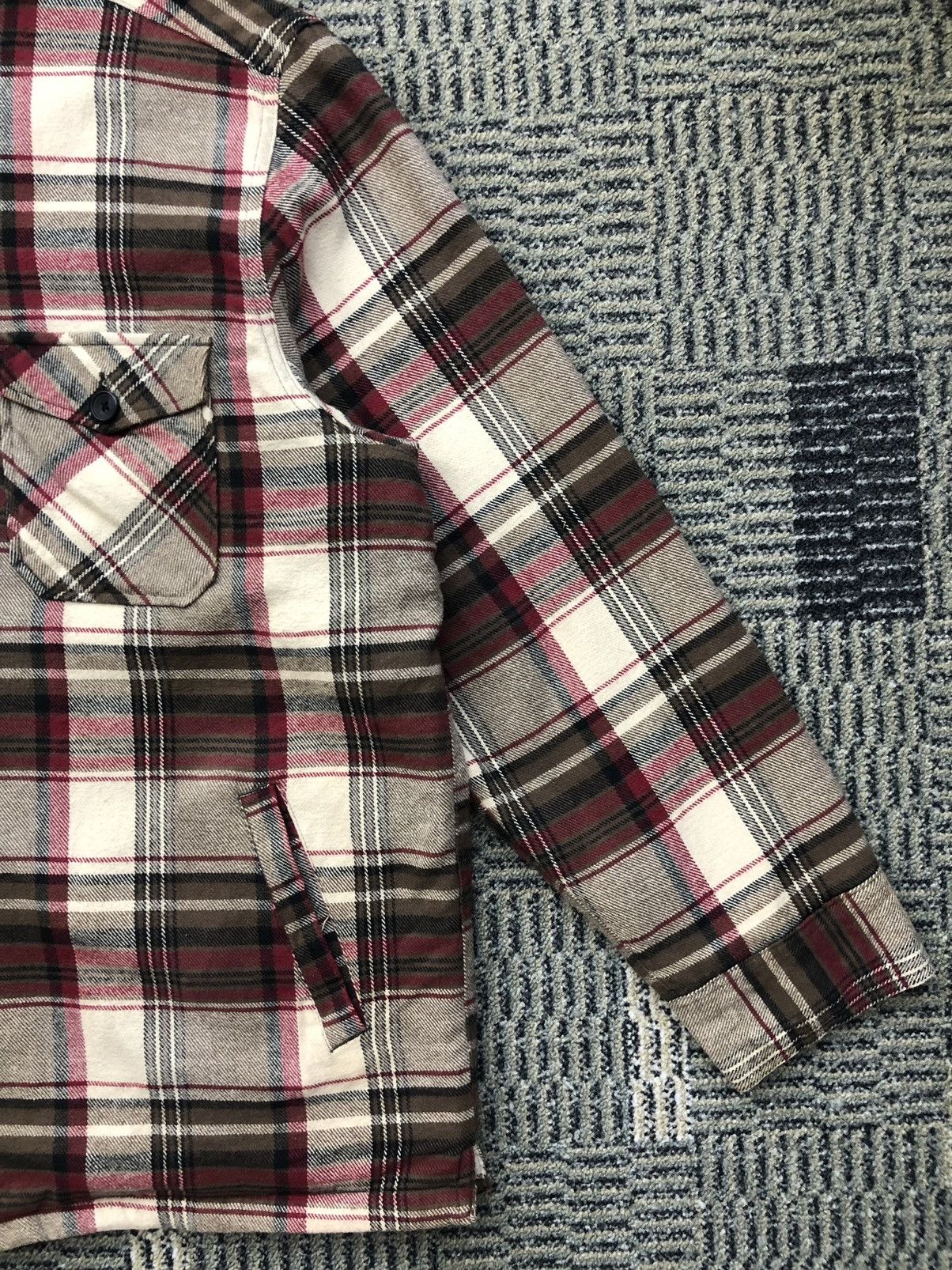 Flannel × Japanese Brand Smith's American Fleece Linen Checked Flannel Size US XXL / EU 58 / 5 - 6 Thumbnail