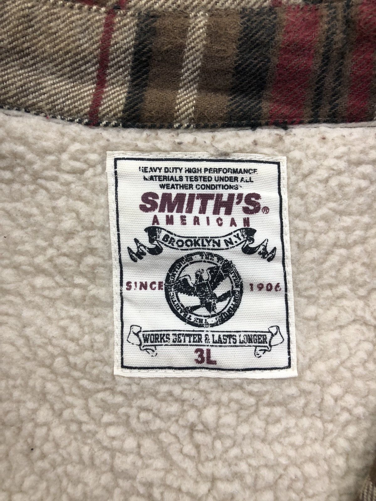 Flannel × Japanese Brand Smith's American Fleece Linen Checked Flannel Size US XXL / EU 58 / 5 - 12 Thumbnail