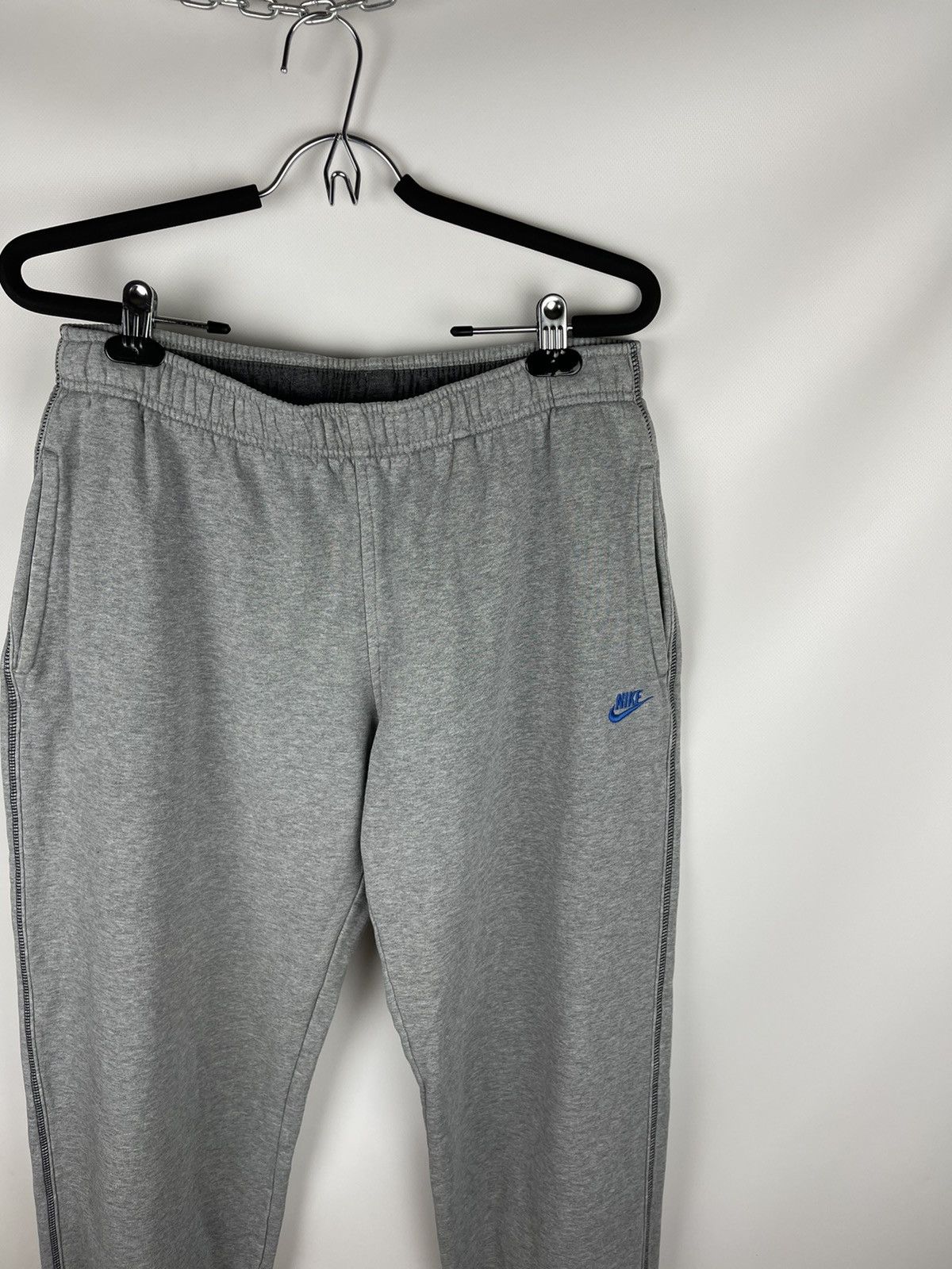 Nike Nike vintage y2k grey sweat track pants swoosh embroidered Size US 32 / EU 48 - 6 Thumbnail