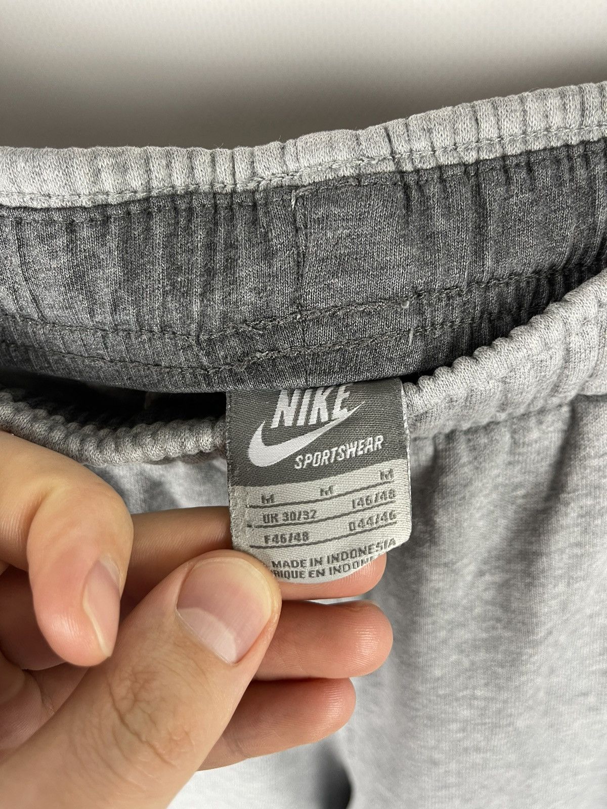 Nike Nike vintage y2k grey sweat track pants swoosh embroidered Size US 32 / EU 48 - 8 Thumbnail