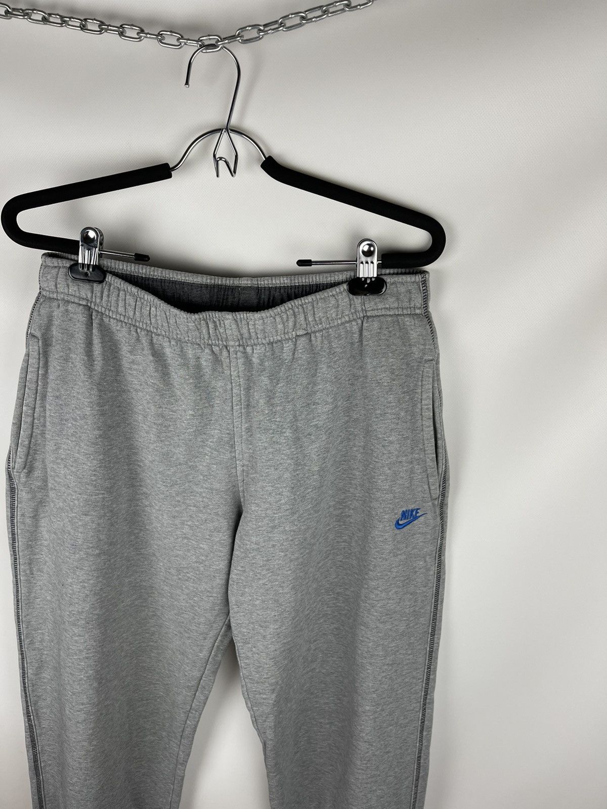 Nike Nike vintage y2k grey sweat track pants swoosh embroidered Size US 32 / EU 48 - 3 Thumbnail