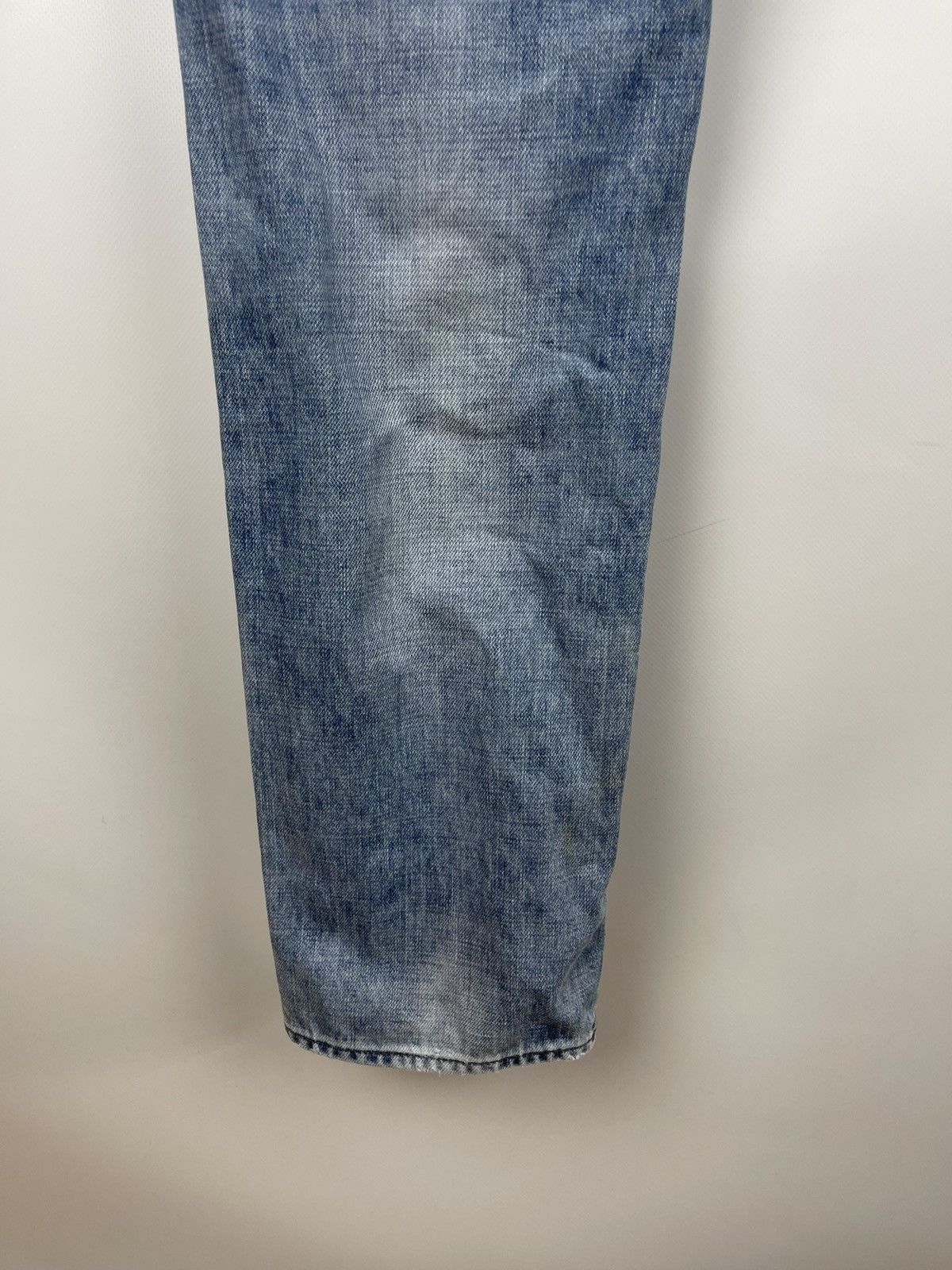 Japanese Brand Japan Rags vintage blue light distressed denim jeans pants Size US 32 / EU 48 - 14 Thumbnail