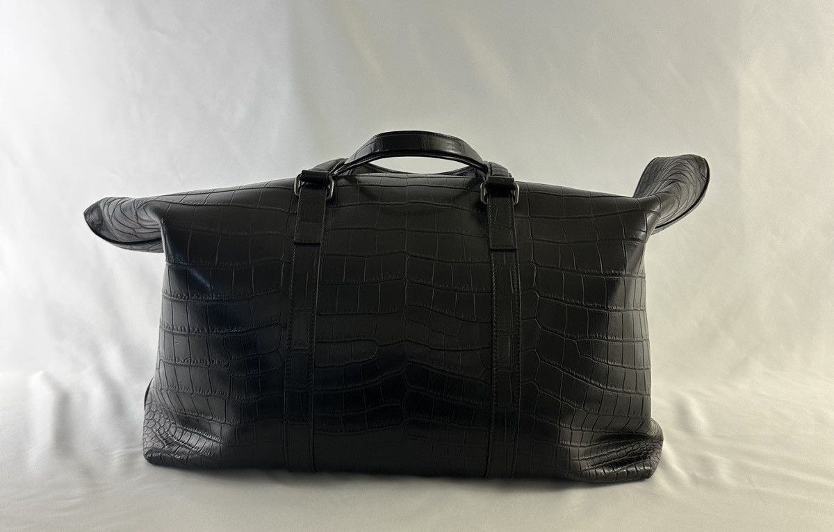 Gucci Gucci Crocodile Weekender Bag — Grey Crocodile | Brand New Size ONE SIZE - 9 Thumbnail
