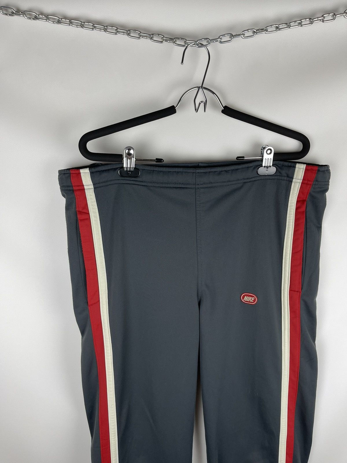 Nike Nike vintage y2k grey with striped track pants Size US 34 / EU 50 - 3 Thumbnail