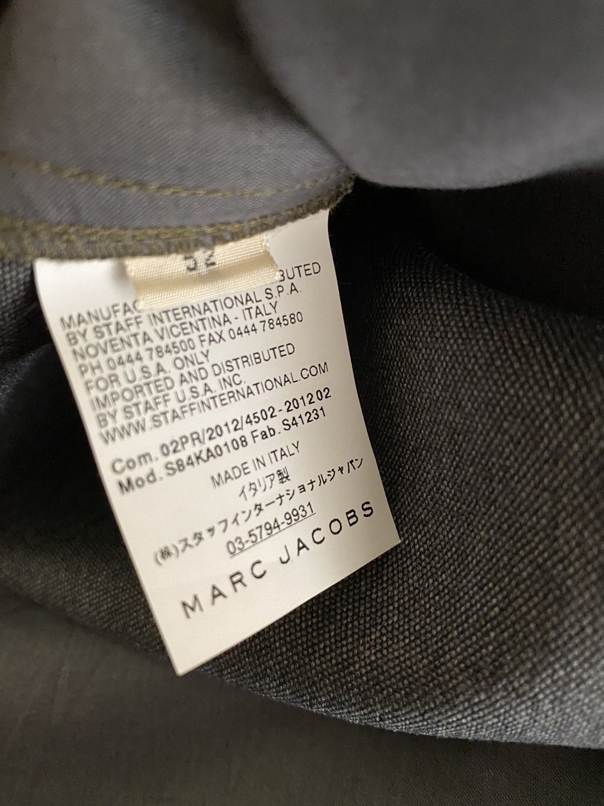 Marc Jacobs Marc Jacobs COLLECTION Army wool/mohair NWT Size US 36 / EU 52 - 8 Thumbnail