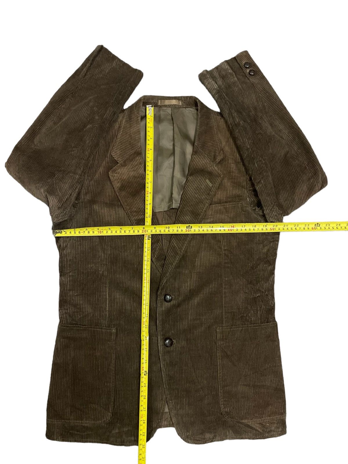 Japanese Brand Japanese Corduroy Streetstyle Double Breast Jacket Size US M / EU 48-50 / 2 - 12 Thumbnail
