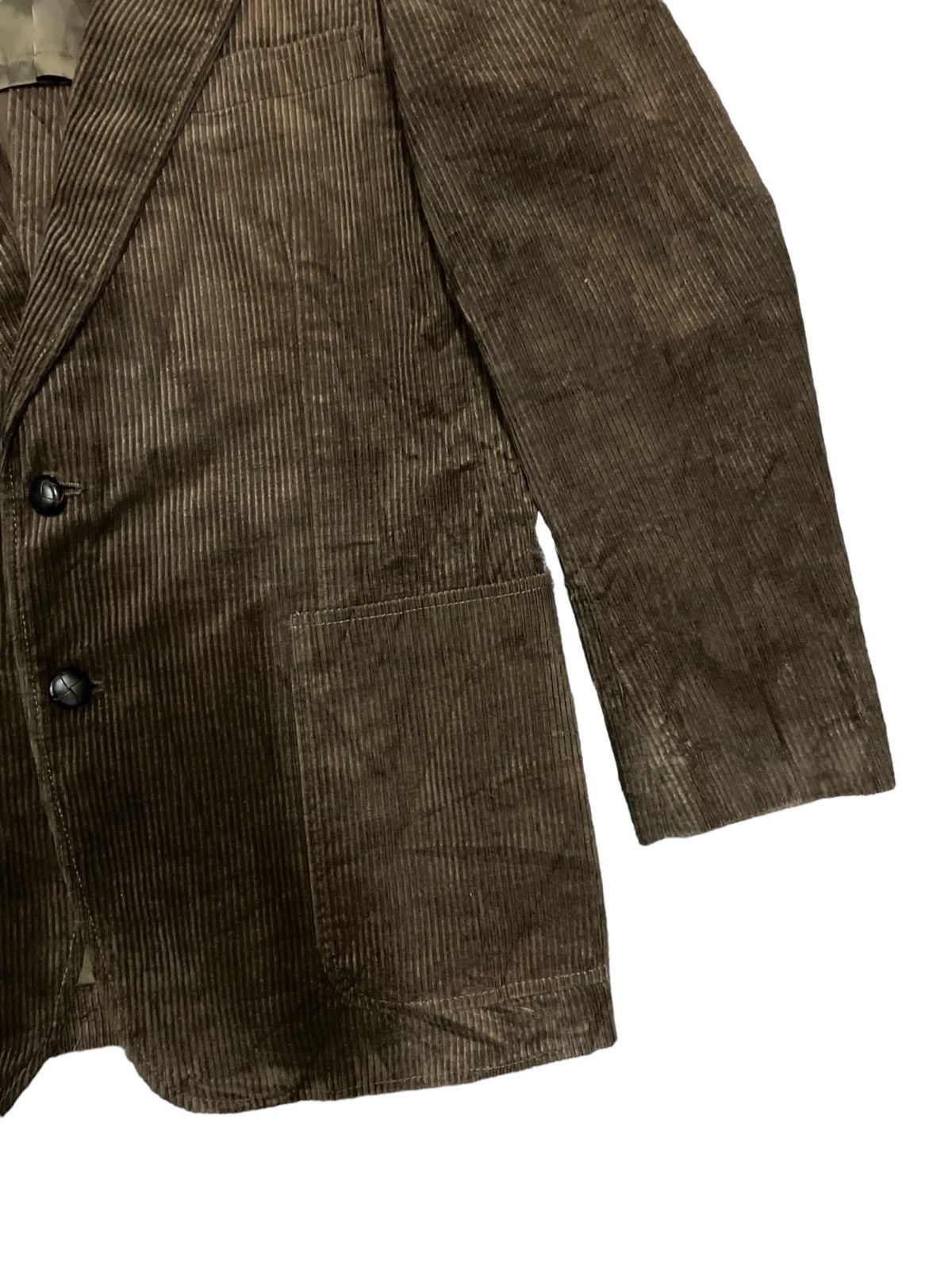 Japanese Brand Japanese Corduroy Streetstyle Double Breast Jacket Size US M / EU 48-50 / 2 - 4 Thumbnail