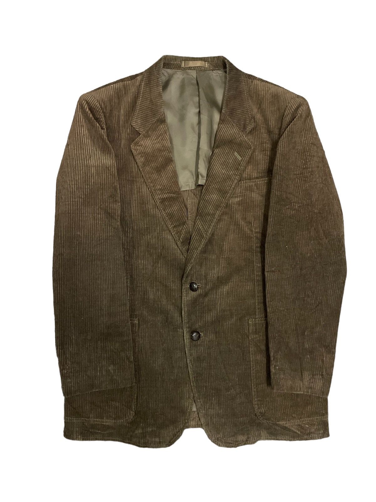 Japanese Brand Japanese Corduroy Streetstyle Double Breast Jacket Size US M / EU 48-50 / 2 - 7 Thumbnail