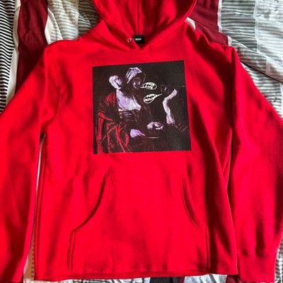 image of O1P2Roe1M Revenge Fuck The World Hoodie Red, Men's (Size Small)