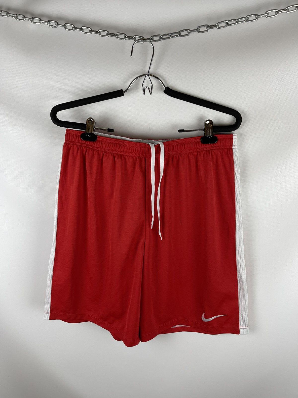 Nike Nike Dri-Fit red shorts with stripes hype Size US 34 / EU 50 - 1 Thumbnail