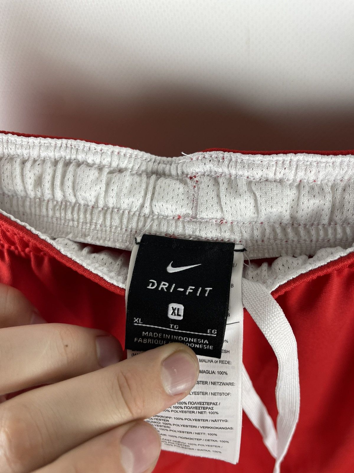 Nike Nike Dri-Fit red shorts with stripes hype Size US 34 / EU 50 - 7 Thumbnail