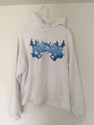 Revenge o1p2roe1m Revenge Ice Hoodie Blue & White Size US XL / EU 56 / 4 - 1 Preview