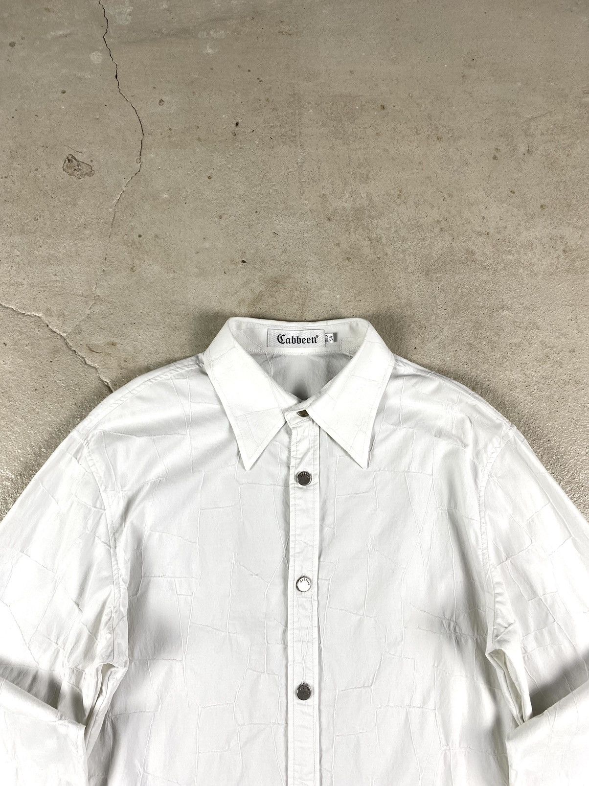 Japanese Brand Vintage Cabbeen Japan Brand Shirt Up Crumpled Style Size US L / EU 52-54 / 3 - 2 Thumbnail