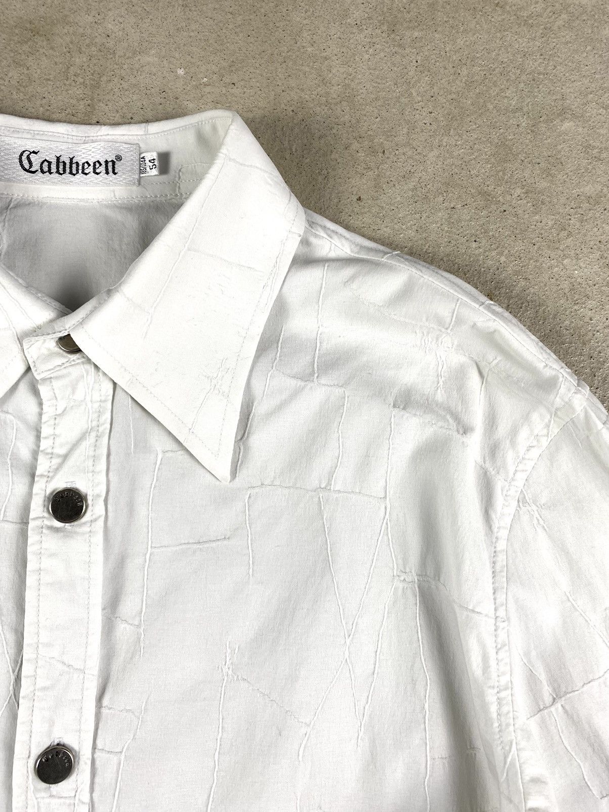 Japanese Brand Vintage Cabbeen Japan Brand Shirt Up Crumpled Style Size US L / EU 52-54 / 3 - 13 Thumbnail