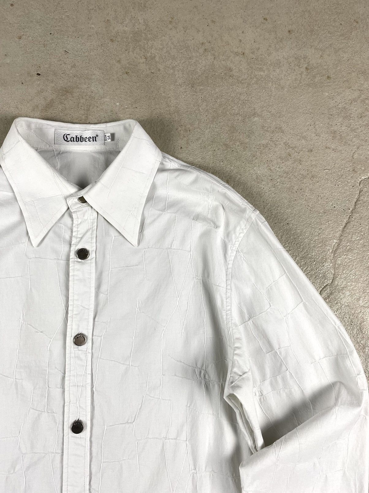 Japanese Brand Vintage Cabbeen Japan Brand Shirt Up Crumpled Style Size US L / EU 52-54 / 3 - 12 Thumbnail