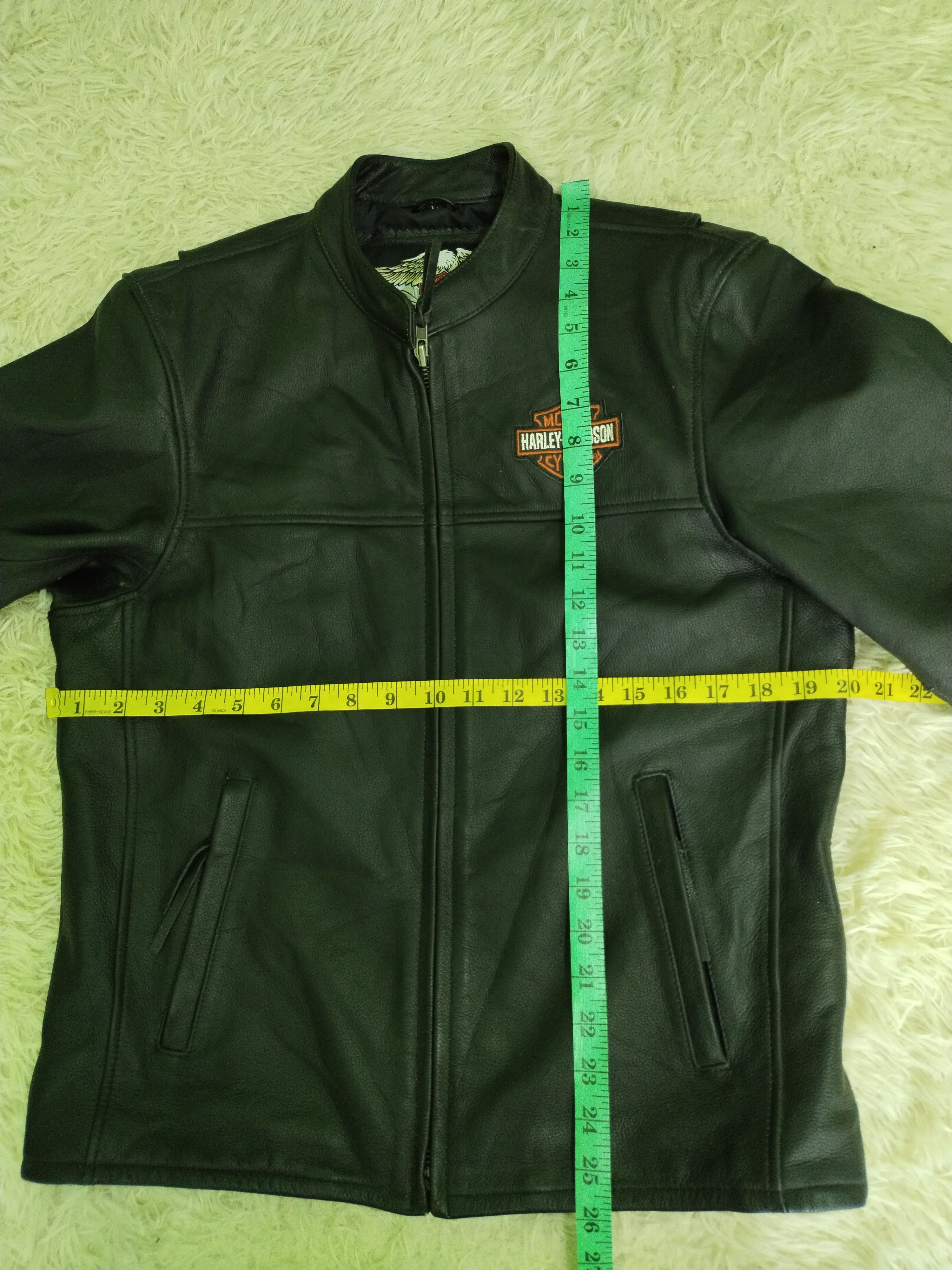 Harley Davidson VINTAGE HD-378 SMALL LOGO LEATHER JACKET Size US M / EU 48-50 / 2 - 21 Thumbnail