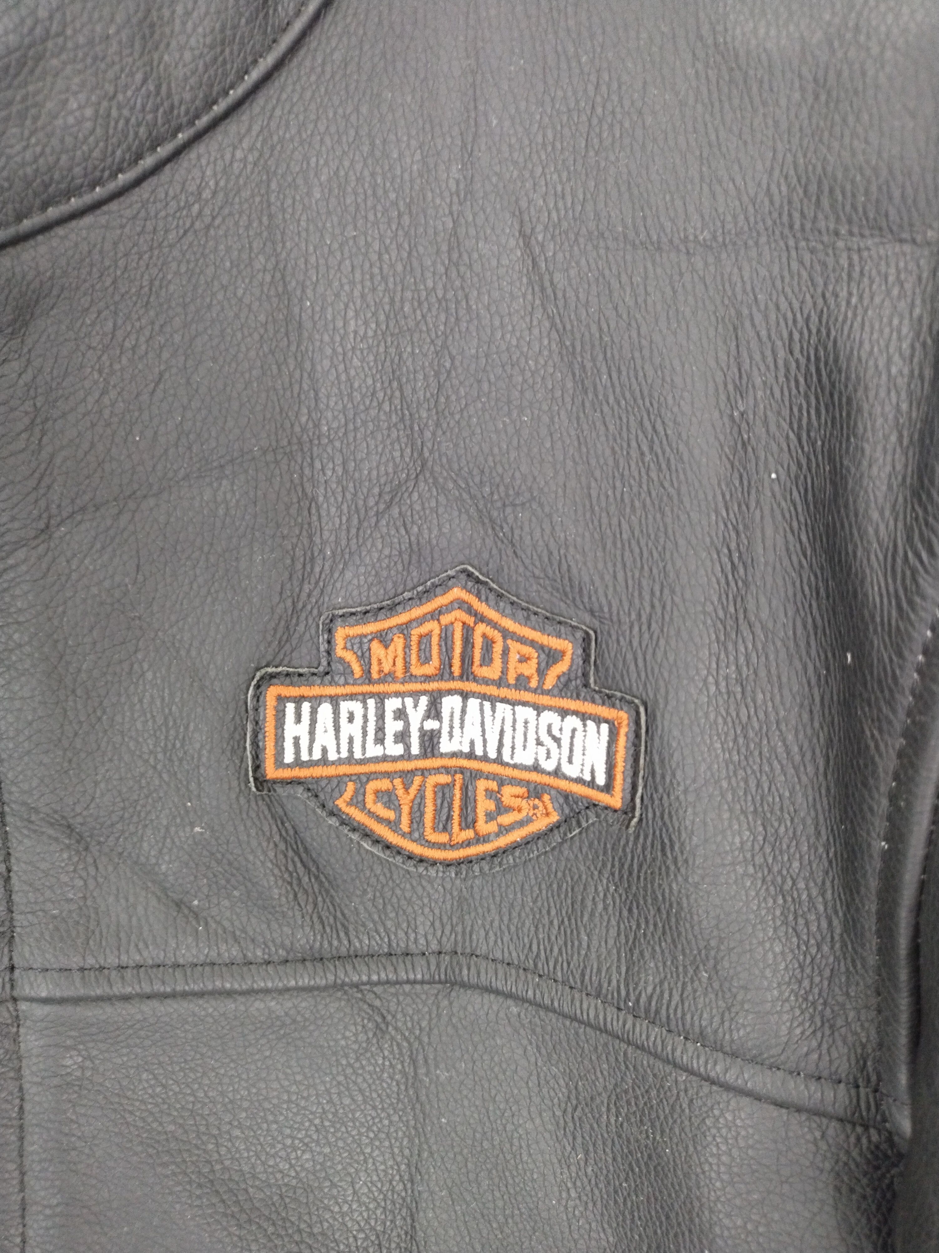 Harley Davidson VINTAGE HD-378 SMALL LOGO LEATHER JACKET Size US M / EU 48-50 / 2 - 15 Thumbnail