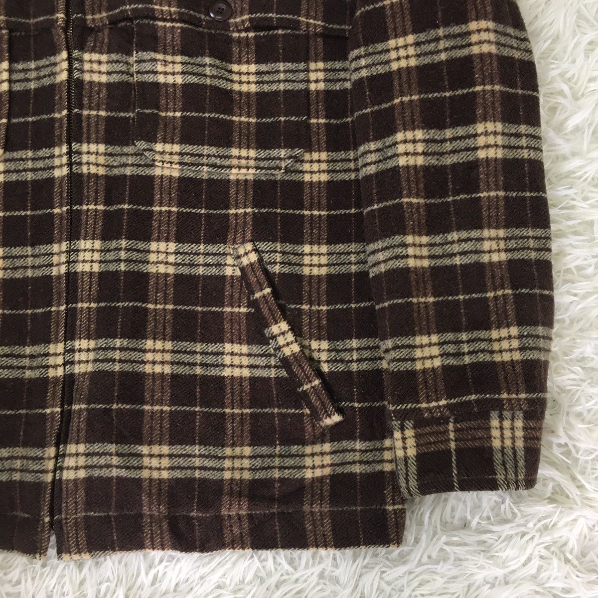 Japanese Brand Roc & Usc Workwear Brown Tartan Size US L / EU 52-54 / 3 - 4 Thumbnail