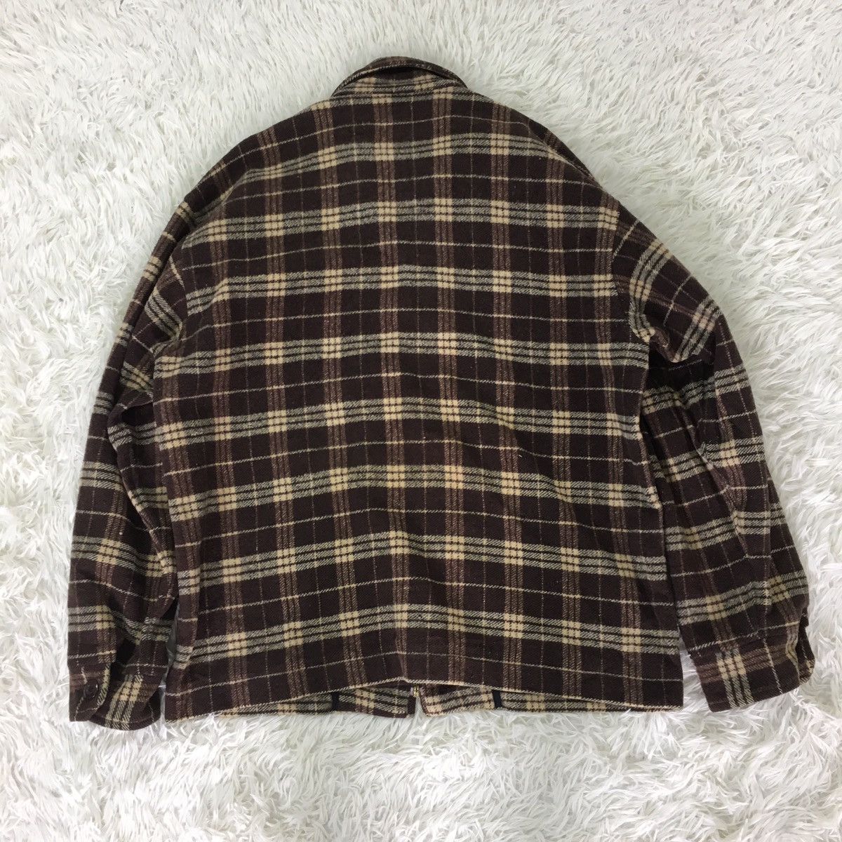 Japanese Brand Roc & Usc Workwear Brown Tartan Size US L / EU 52-54 / 3 - 8 Thumbnail