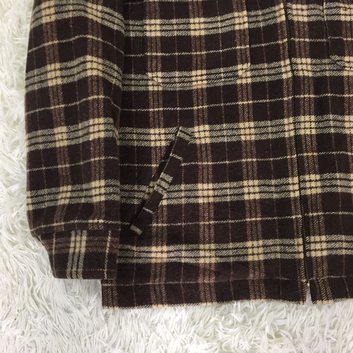 Japanese Brand Roc & Usc Workwear Brown Tartan Size US L / EU 52-54 / 3 - 3 Thumbnail