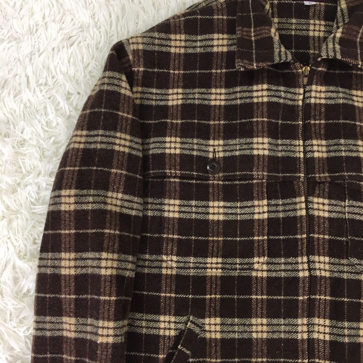 Japanese Brand Roc & Usc Workwear Brown Tartan Size US L / EU 52-54 / 3 - 5 Thumbnail