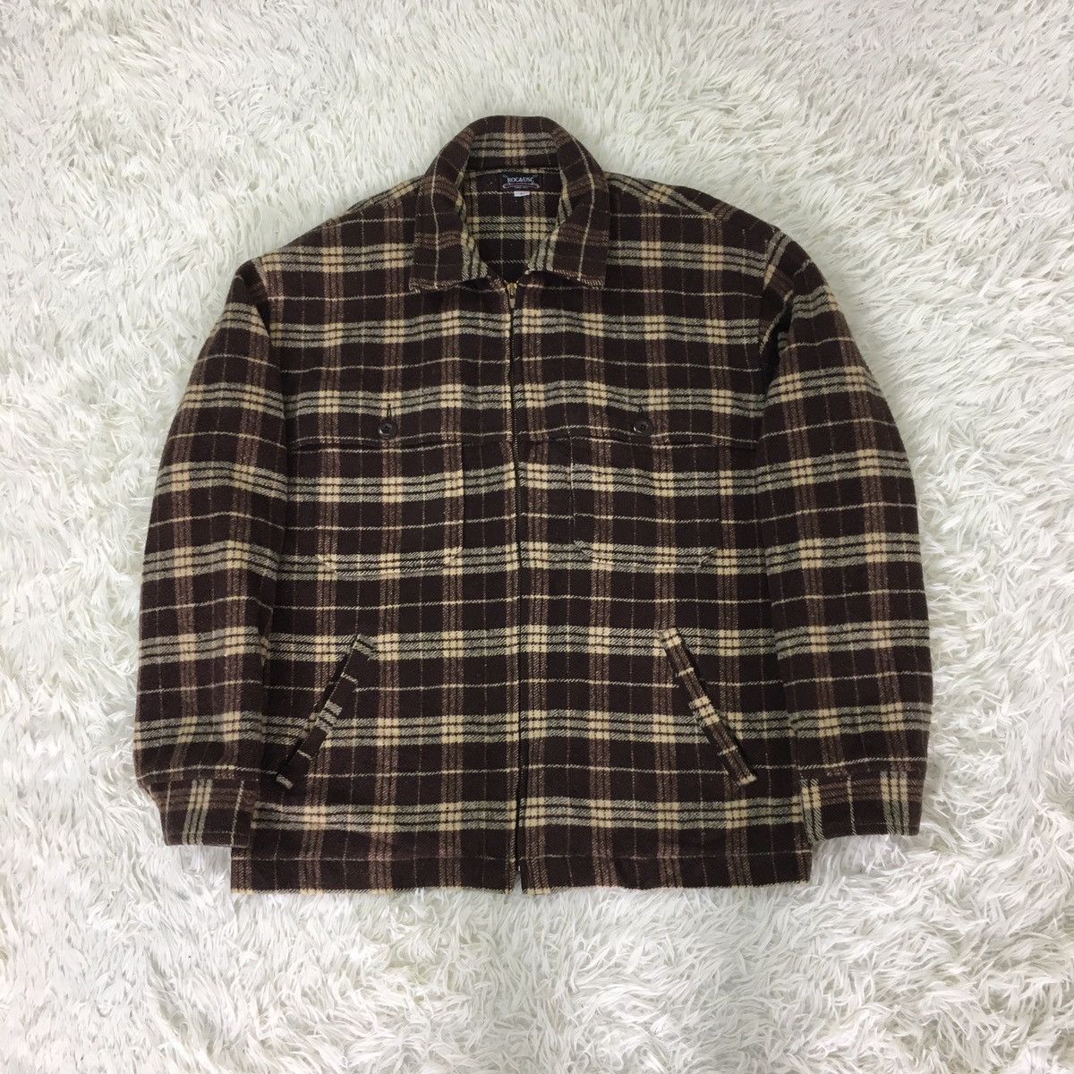 Japanese Brand Roc & Usc Workwear Brown Tartan Size US L / EU 52-54 / 3 - 2 Thumbnail