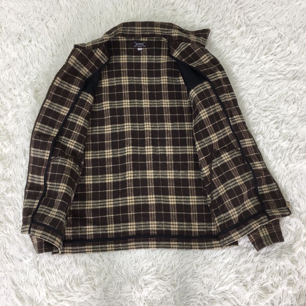 Japanese Brand Roc & Usc Workwear Brown Tartan Size US L / EU 52-54 / 3 - 9 Thumbnail
