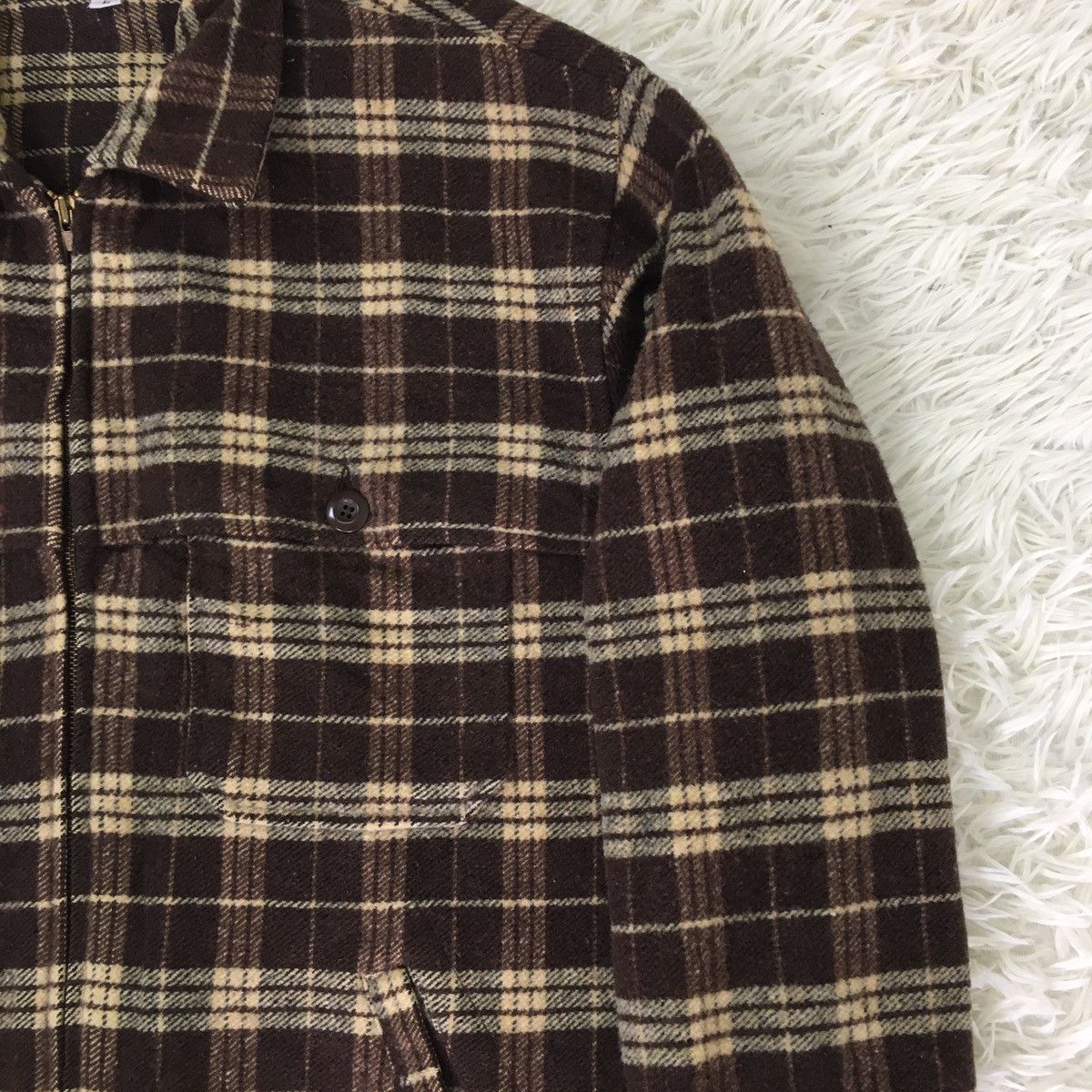 Japanese Brand Roc & Usc Workwear Brown Tartan Size US L / EU 52-54 / 3 - 6 Thumbnail