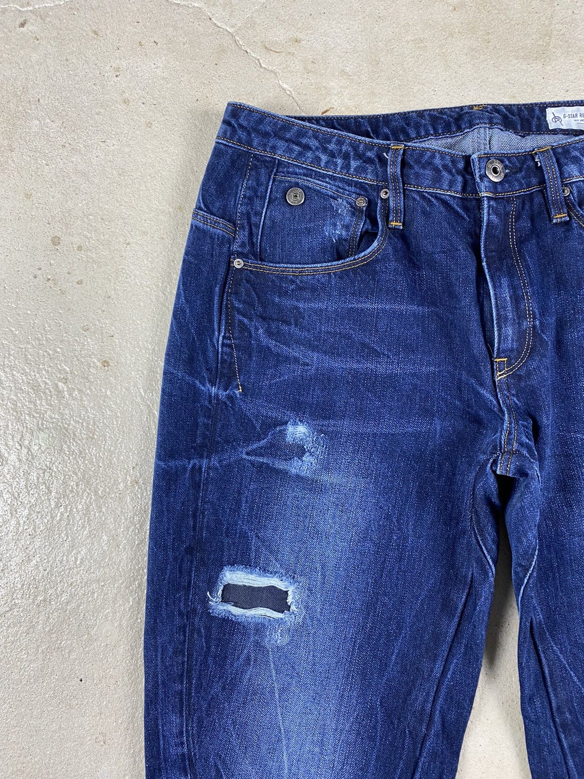 G-Star Distressed G Star Raw 3d Denim Pants Patchwork Size US 30 / EU 46 - 4 Thumbnail