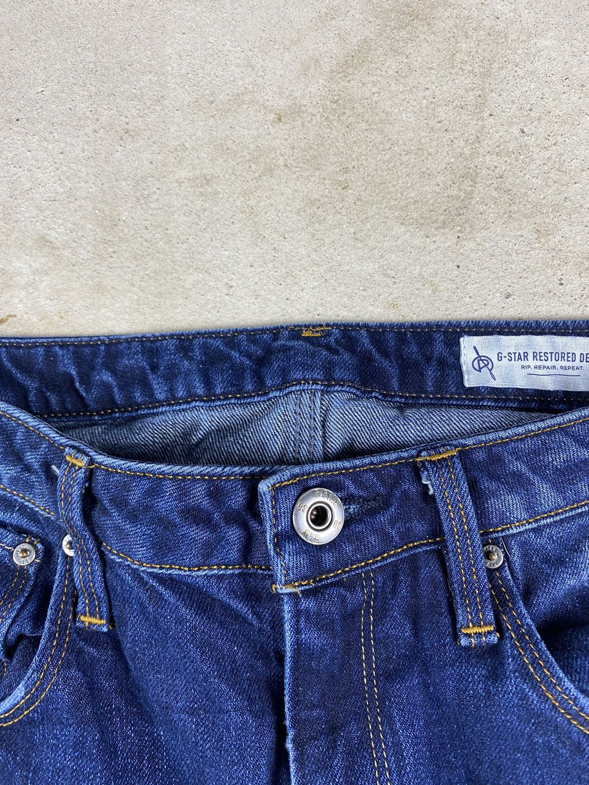 G-Star Distressed G Star Raw 3d Denim Pants Patchwork Size US 30 / EU 46 - 15 Thumbnail