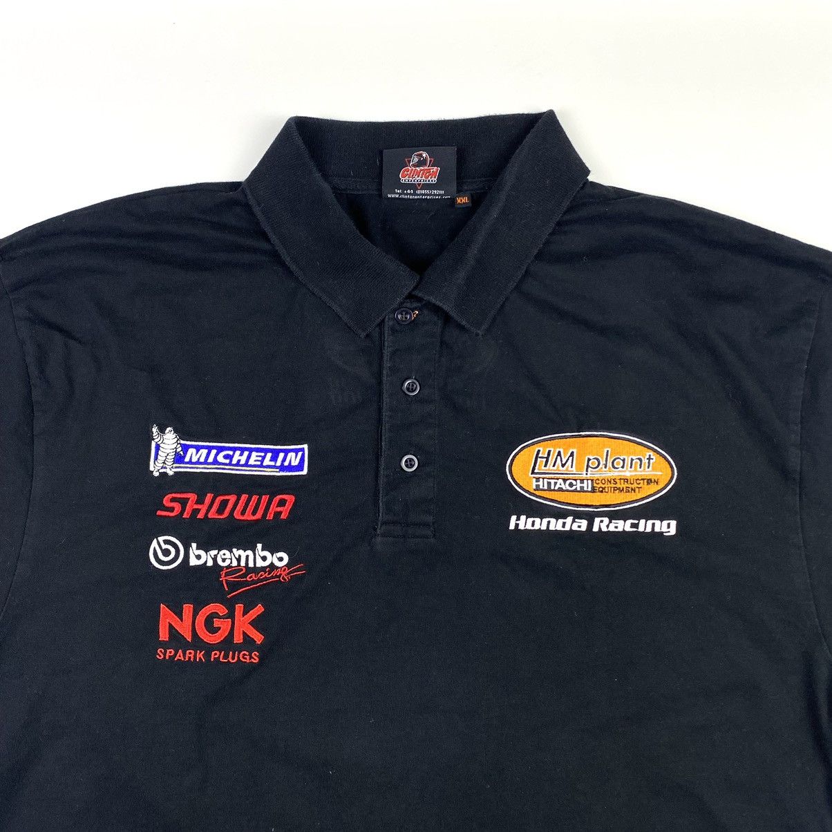 Honda Rare! Vintage Honda Racing Polo T Shirt Michelin Brembo Size US XXL / EU 58 / 5 - 2 Thumbnail