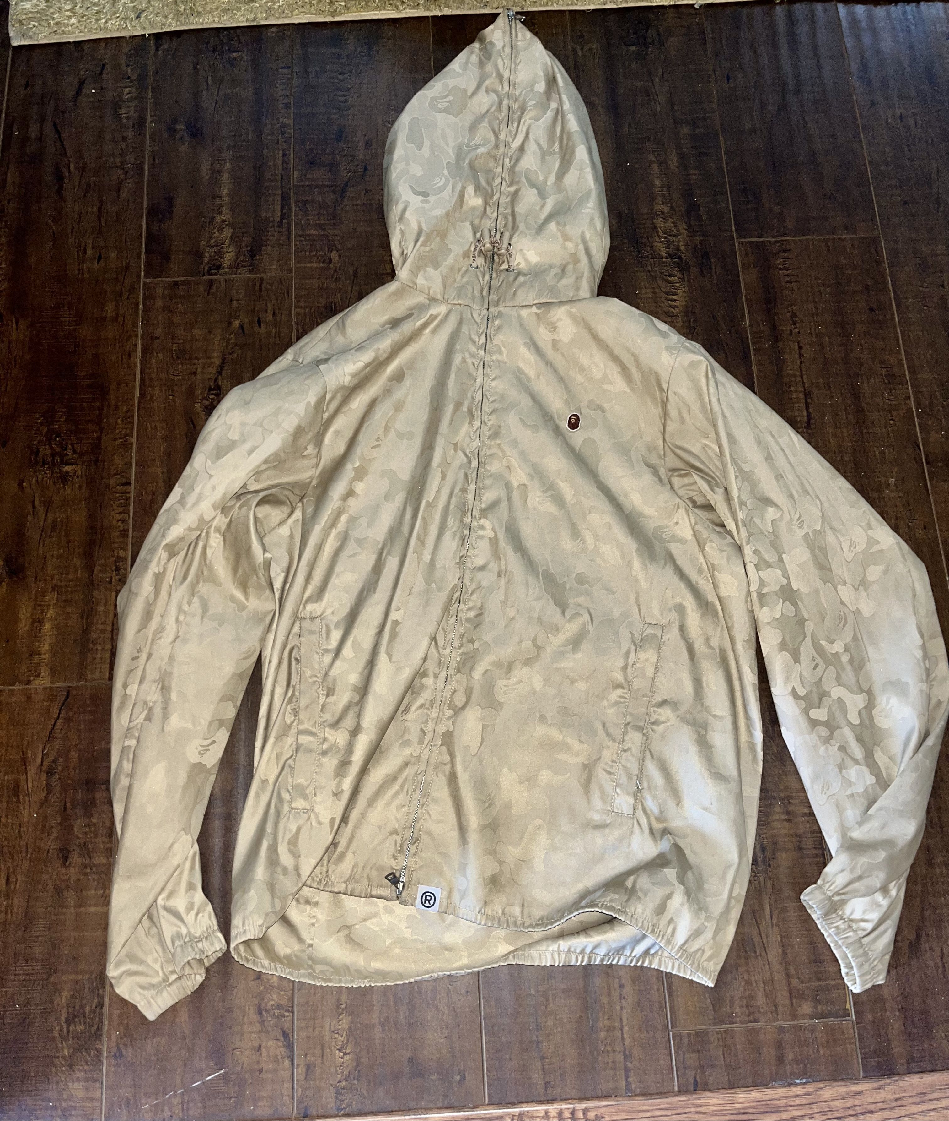 Gold bape windbreaker deals