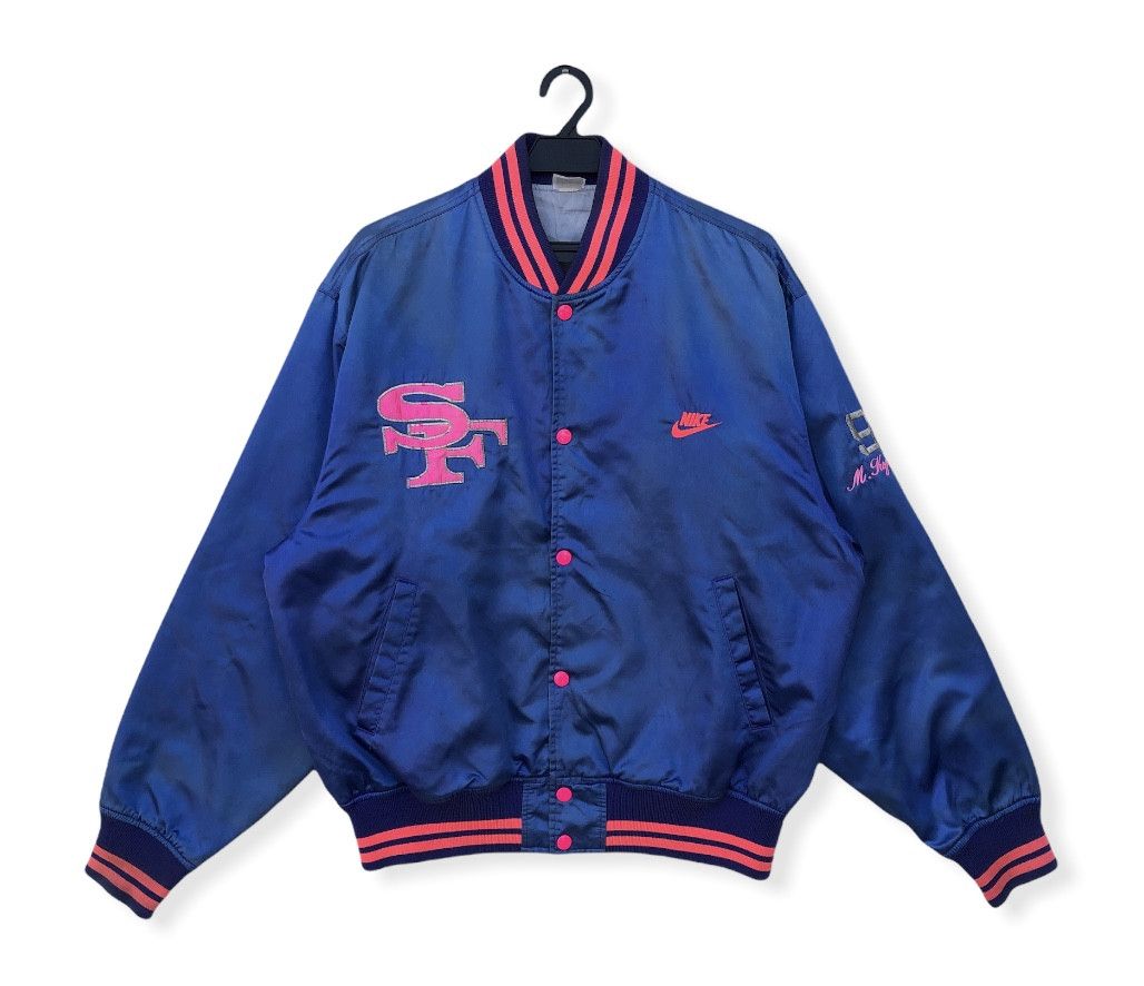 NFL RARE🔥VINTAGE 1992 49ERS NIKE SATIN LOOSE VARSITY DISTRESSED Size US L / EU 52-54 / 3 - 1 Thumbnail
