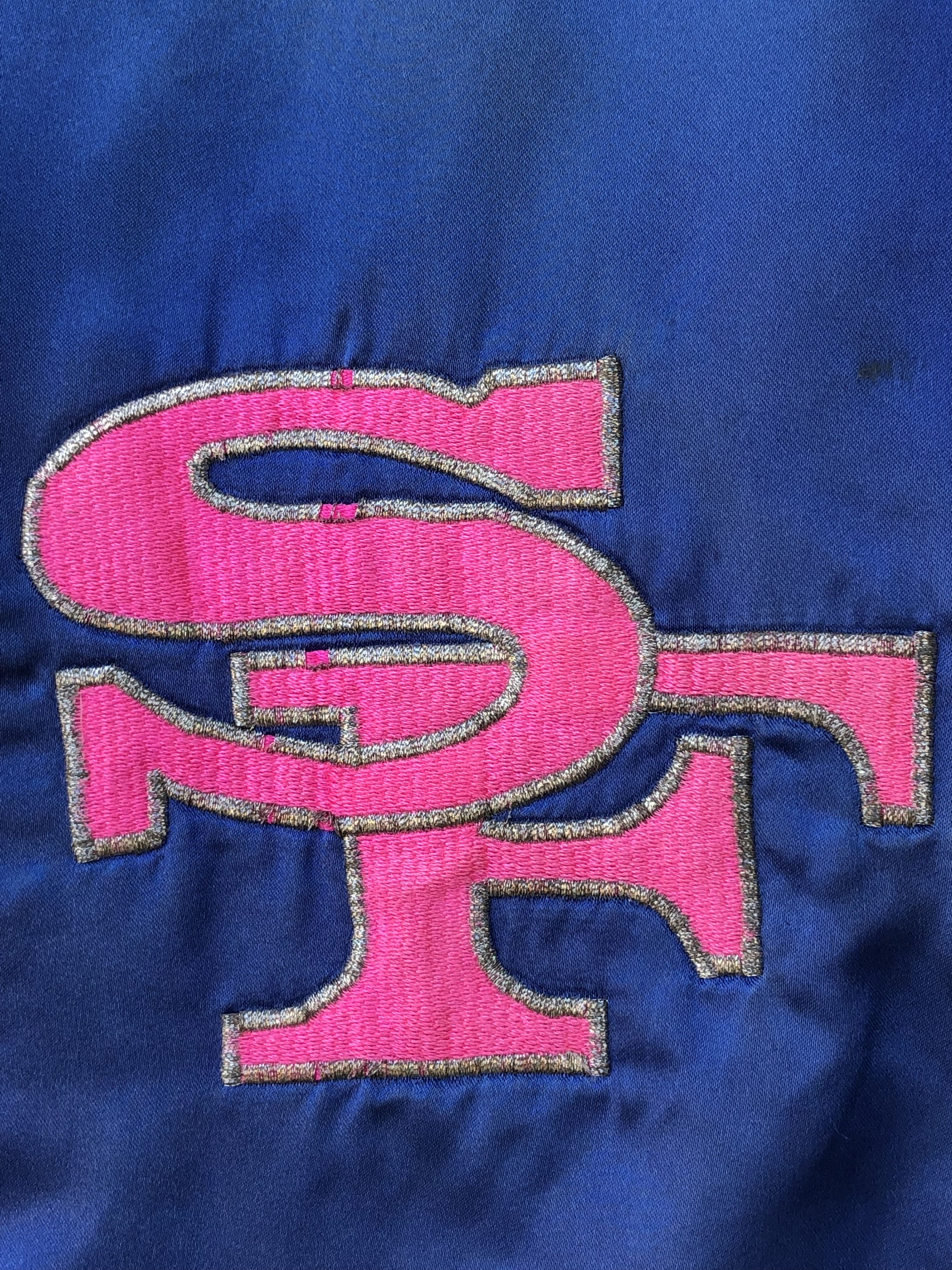 NFL RARE🔥VINTAGE 1992 49ERS NIKE SATIN LOOSE VARSITY DISTRESSED Size US L / EU 52-54 / 3 - 5 Thumbnail