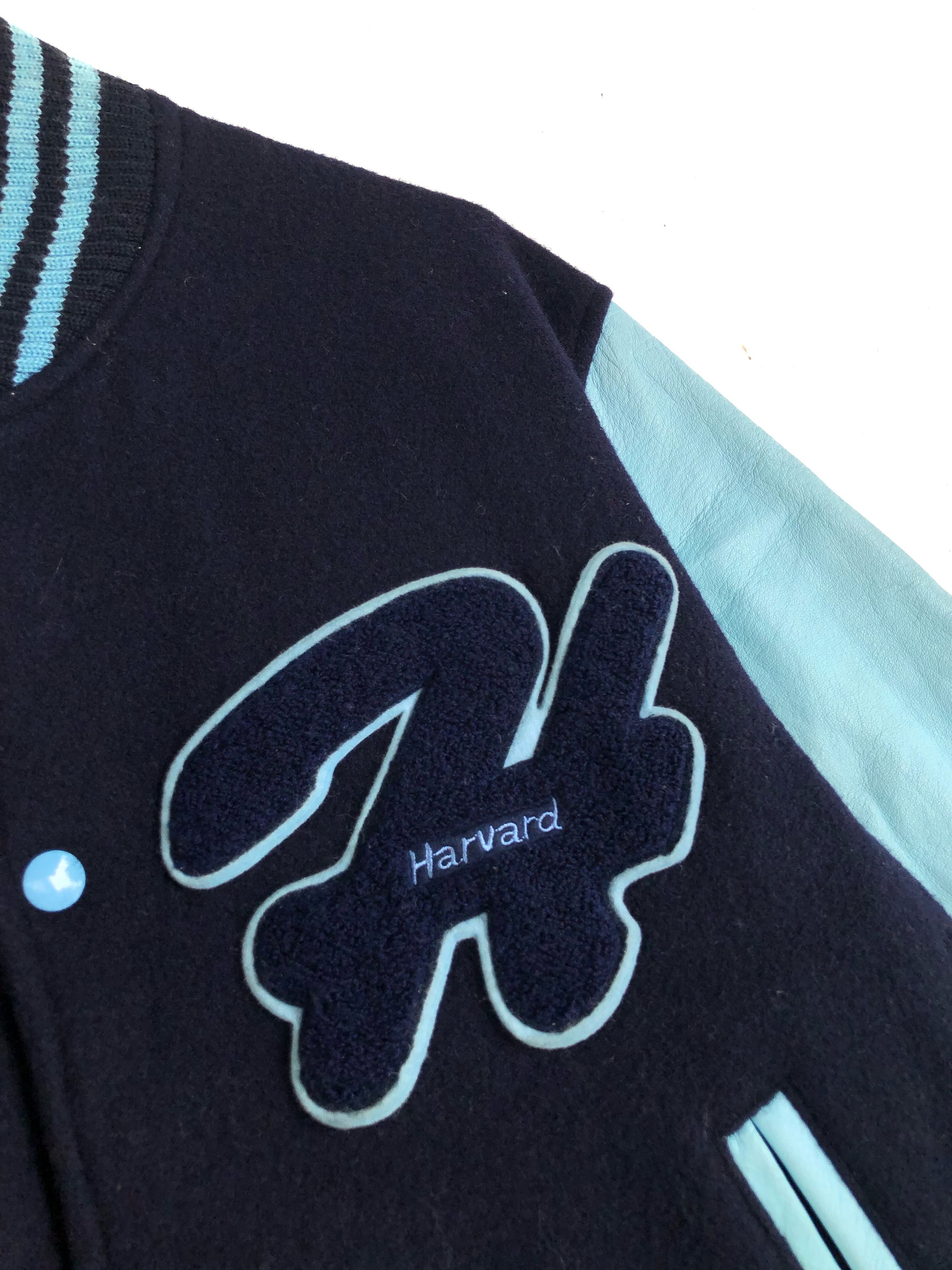 Vintage RARE🔥VINTAGE HARVARD UNIVERSITY WOOL/LEATHER VARSITY Size US M / EU 48-50 / 2 - 3 Thumbnail