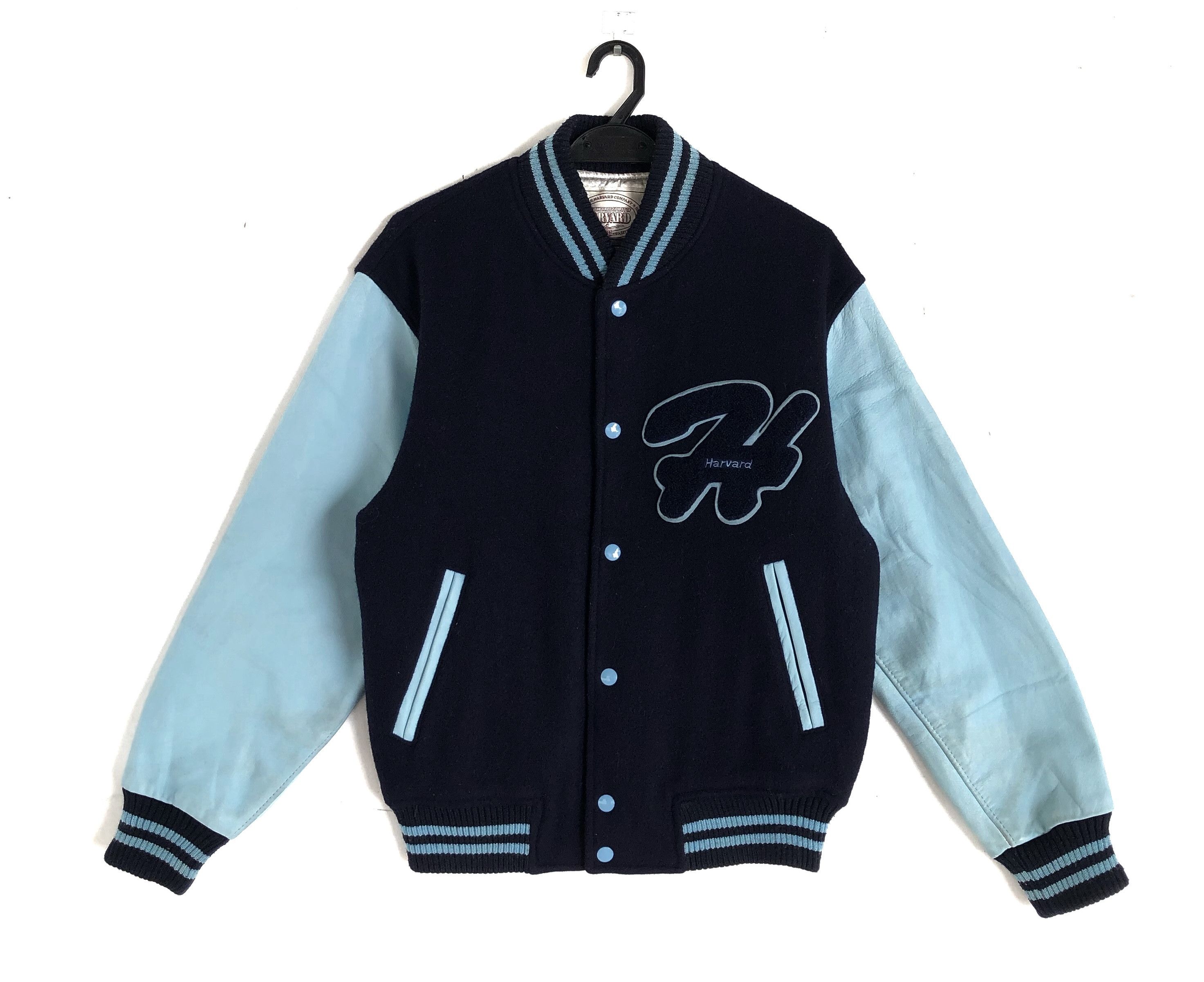 Vintage RARE🔥VINTAGE HARVARD UNIVERSITY WOOL/LEATHER VARSITY Size US M / EU 48-50 / 2 - 1 Thumbnail