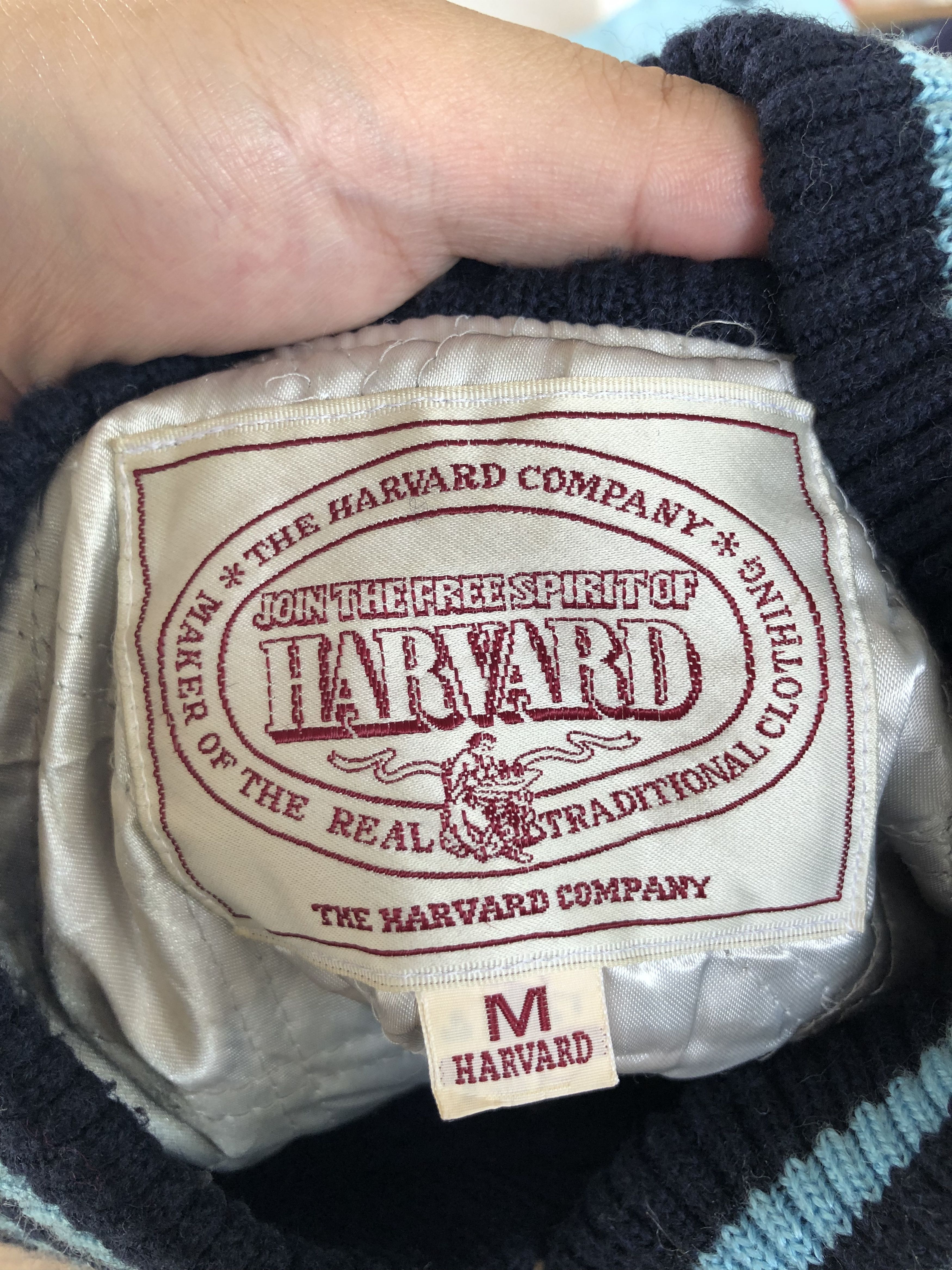 Vintage RARE🔥VINTAGE HARVARD UNIVERSITY WOOL/LEATHER VARSITY Size US M / EU 48-50 / 2 - 9 Thumbnail